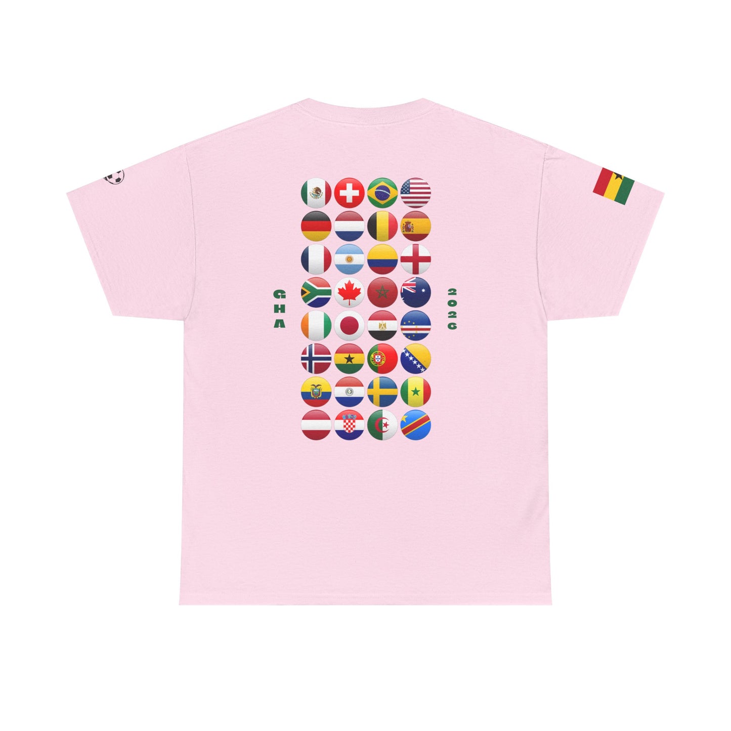 Ghana Football T-Shirt - Unisex Ghana Soccer Fan Tee with Flag (2026)