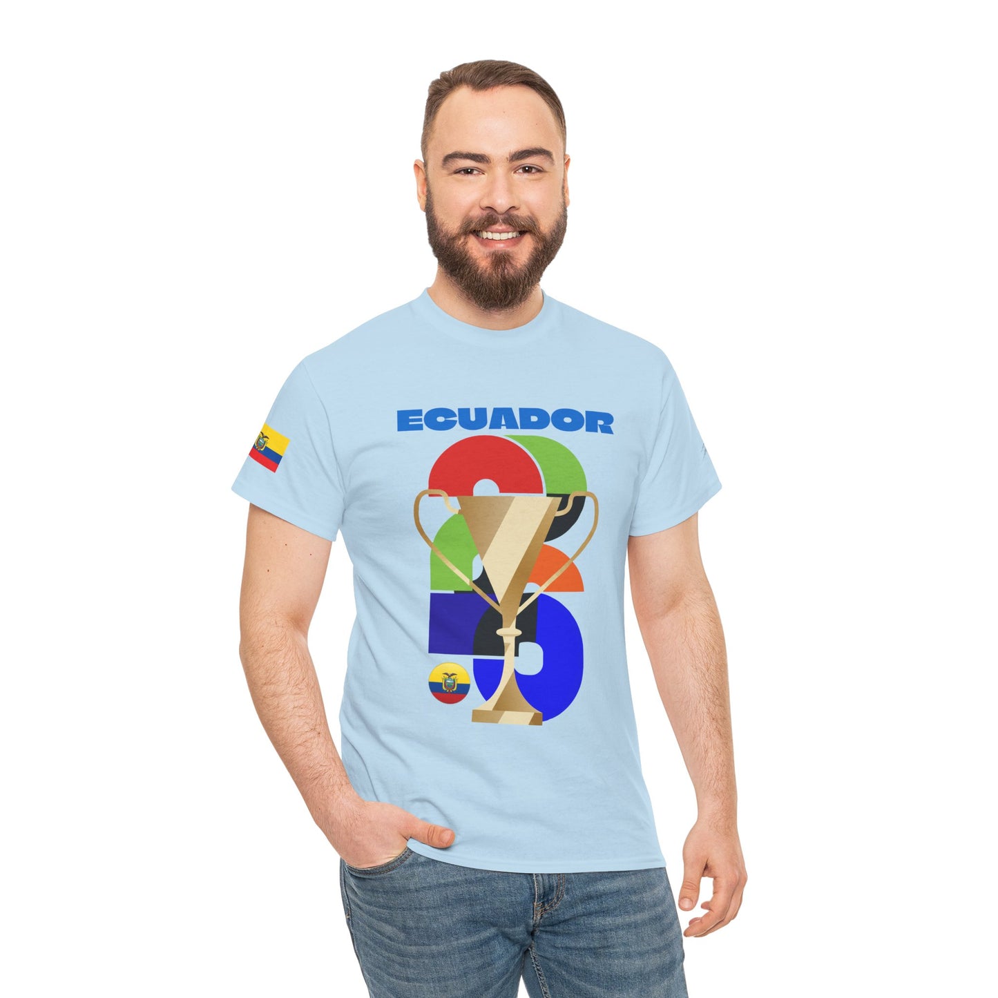 Ecuador Football T-Shirt - Unisex Ecuador Soccer Fan Tee with Flag (2026)