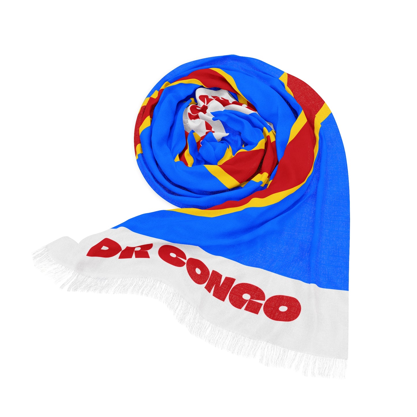 DR Congo Soccer Scarf - DR Congo Football Supporter Scarf with Flag (2026)