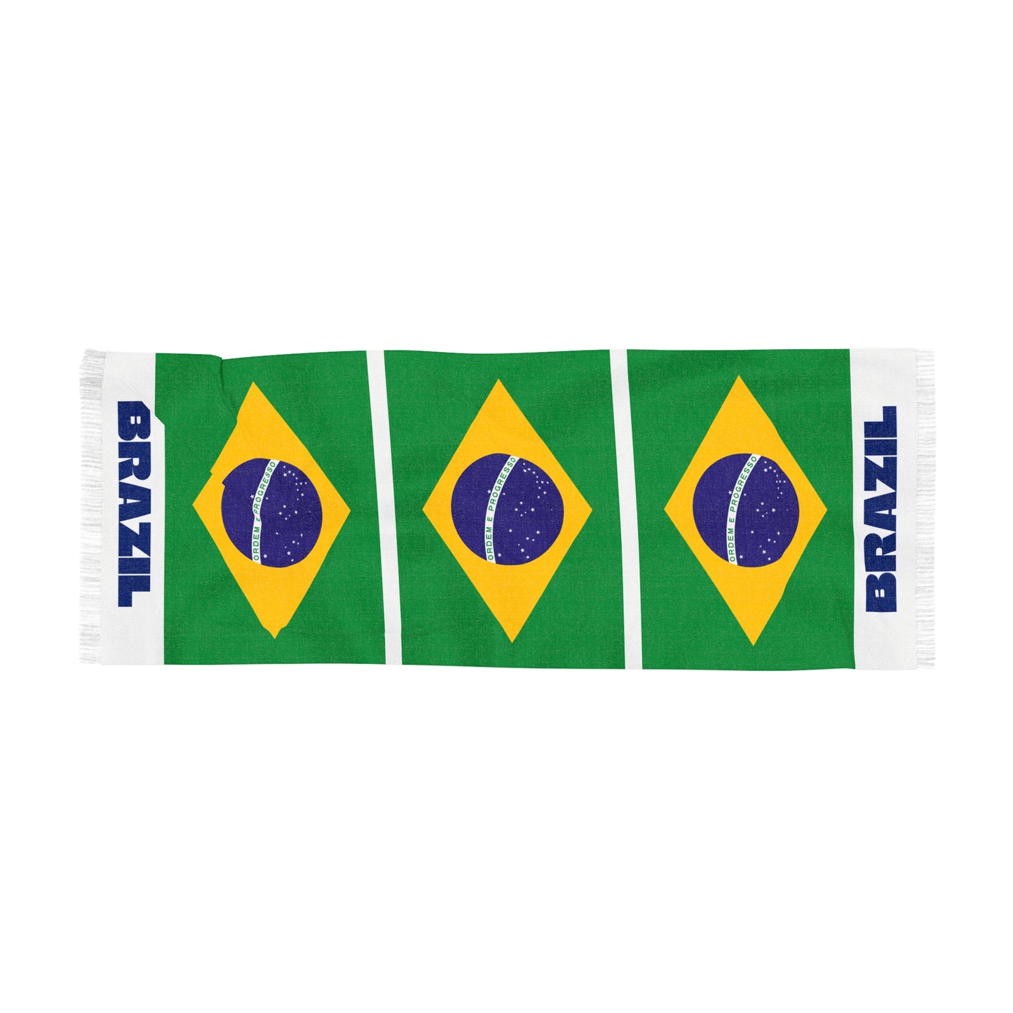 Brazil Soccer Scarf - Brazil Football Supporter Scarf with Flag (2026)