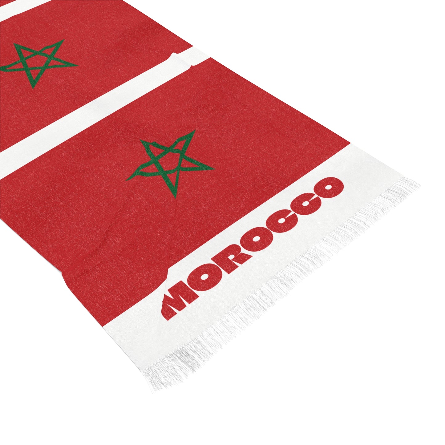Morocco Soccer Scarf - Morocco Football Supporter Scarf with Flag (2026)