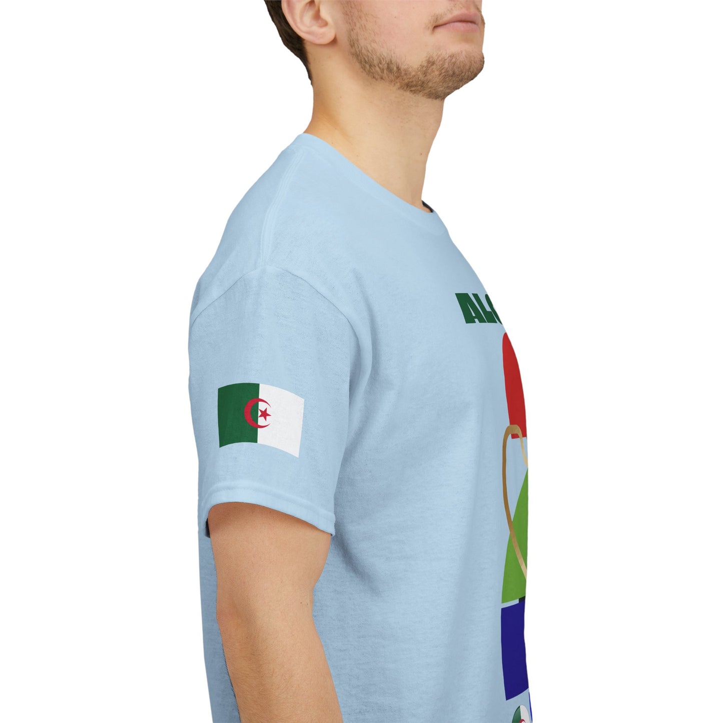 Algeria Football T-Shirt - Unisex Algeria Soccer Fan Tee with Flag (2026)