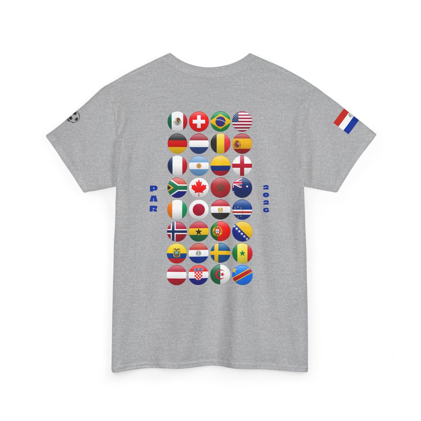 Paraguay Football T-Shirt - Unisex Paraguay Soccer Fan Tee with Flag (2026)