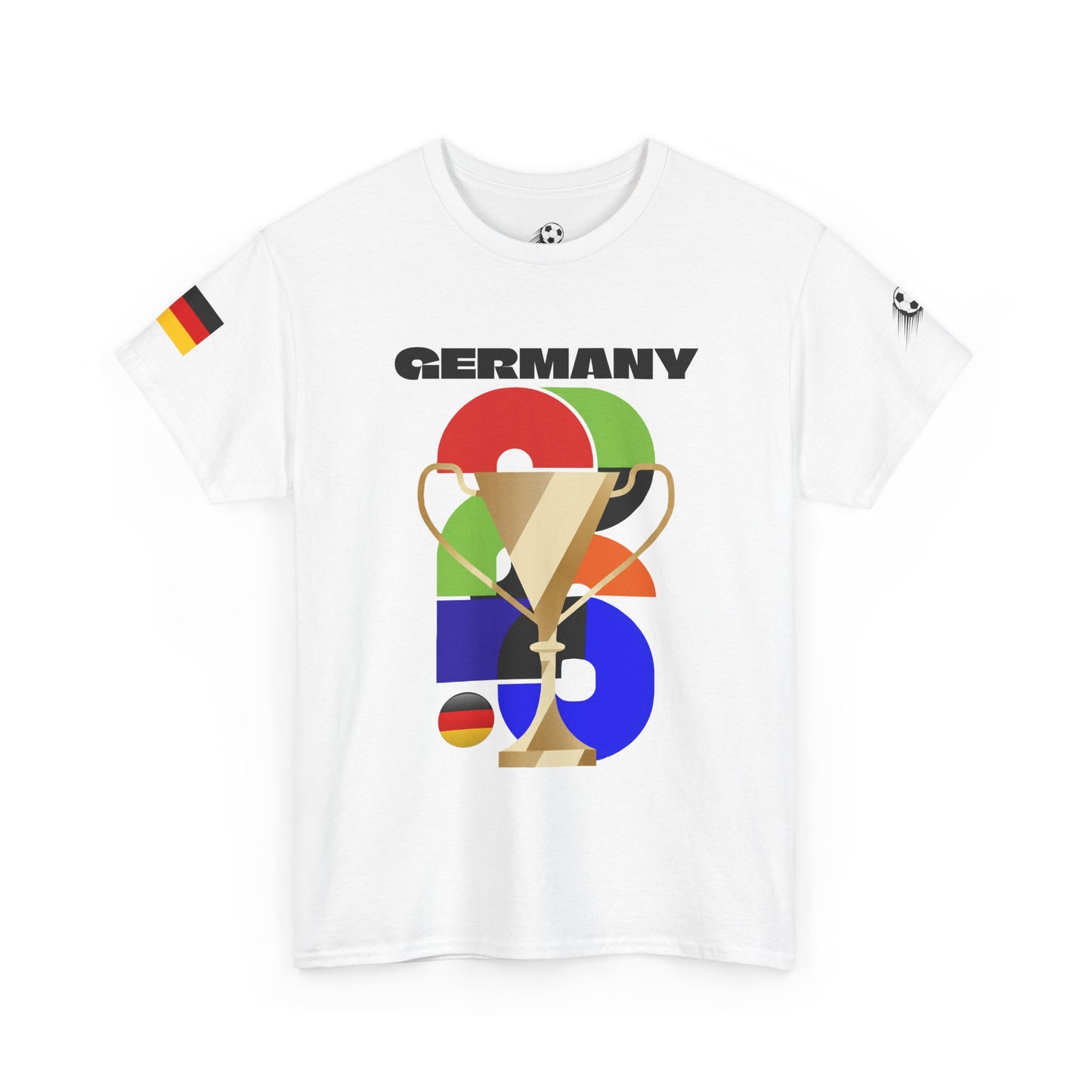 Germany Football T-Shirt - Unisex Germany Soccer Fan Tee with Flag (2026)