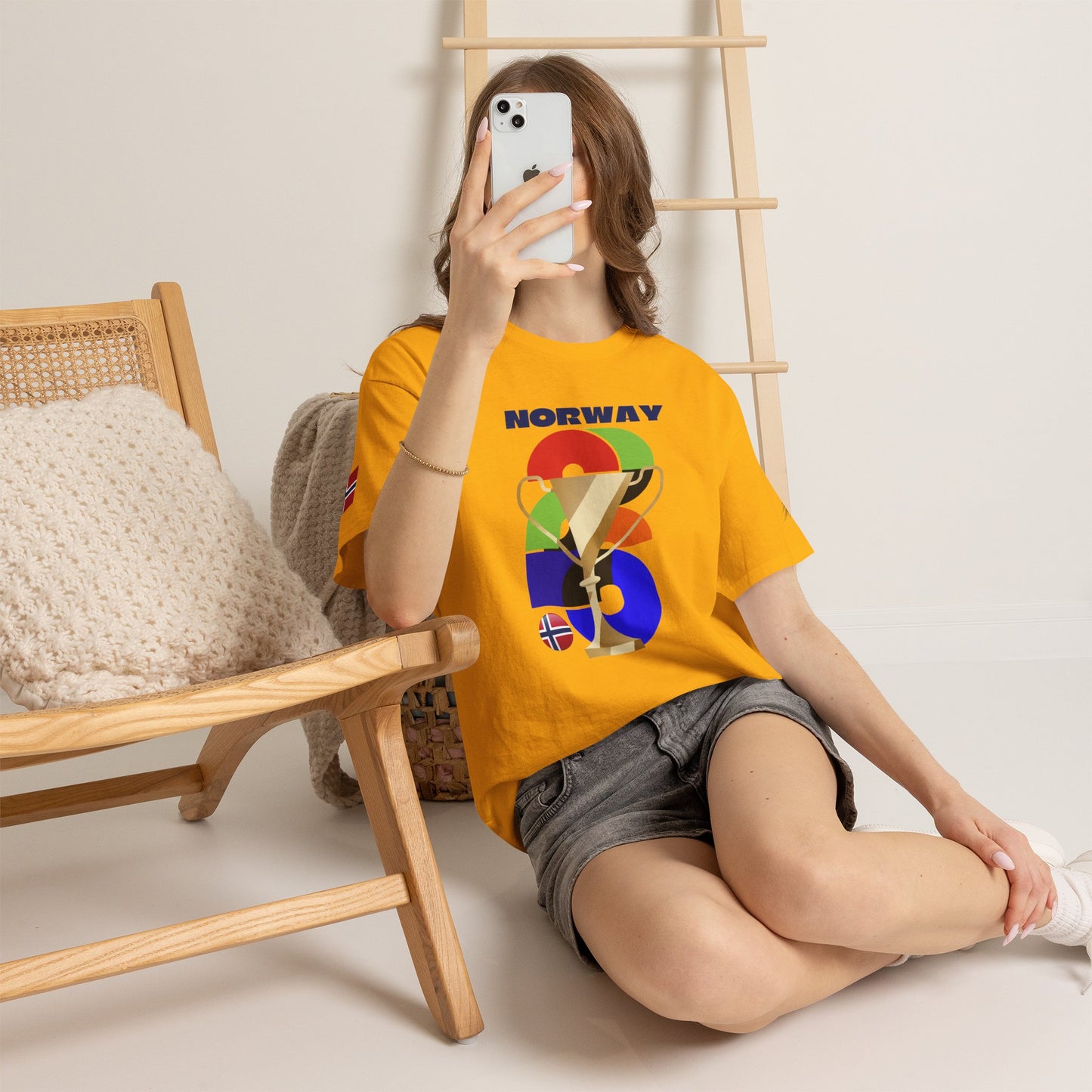 Norway Football T-Shirt - Unisex Norway Soccer Fan Tee with Flag (2026)