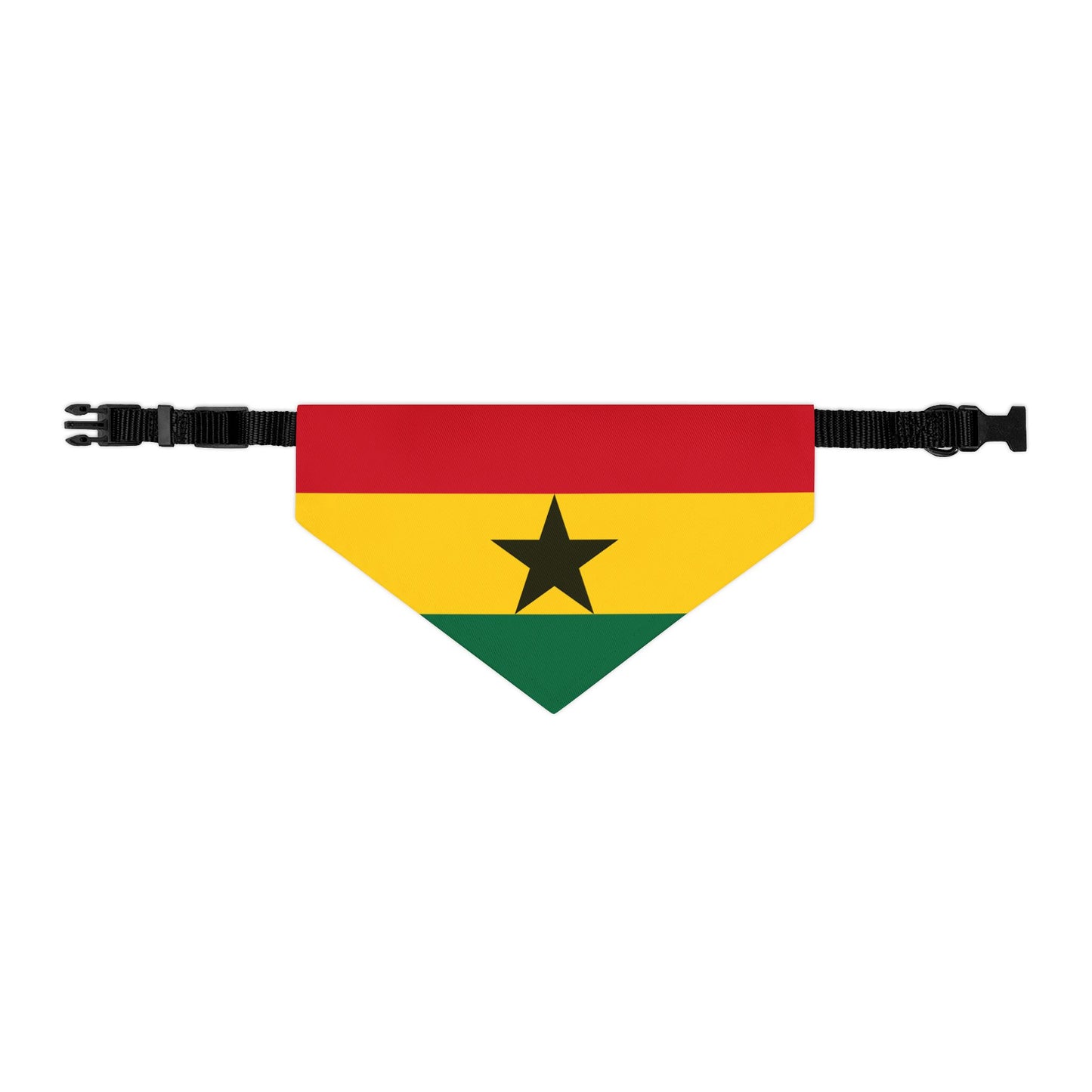 Ghana Soccer Dog Bandana — Ghanaian Flag Snap-On Pet Bandana, Fan Gear