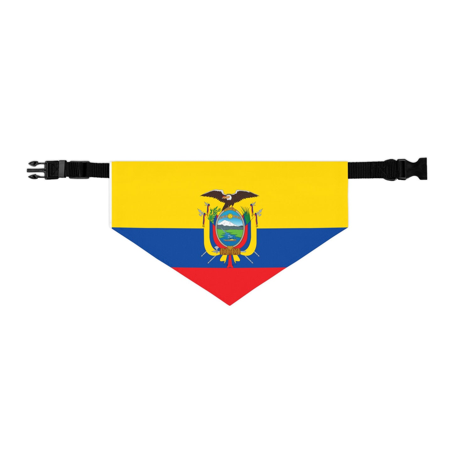 Ecuador Soccer Dog Bandana — Ecuadorian Flag Snap-On Pet Bandana, Fan Gear