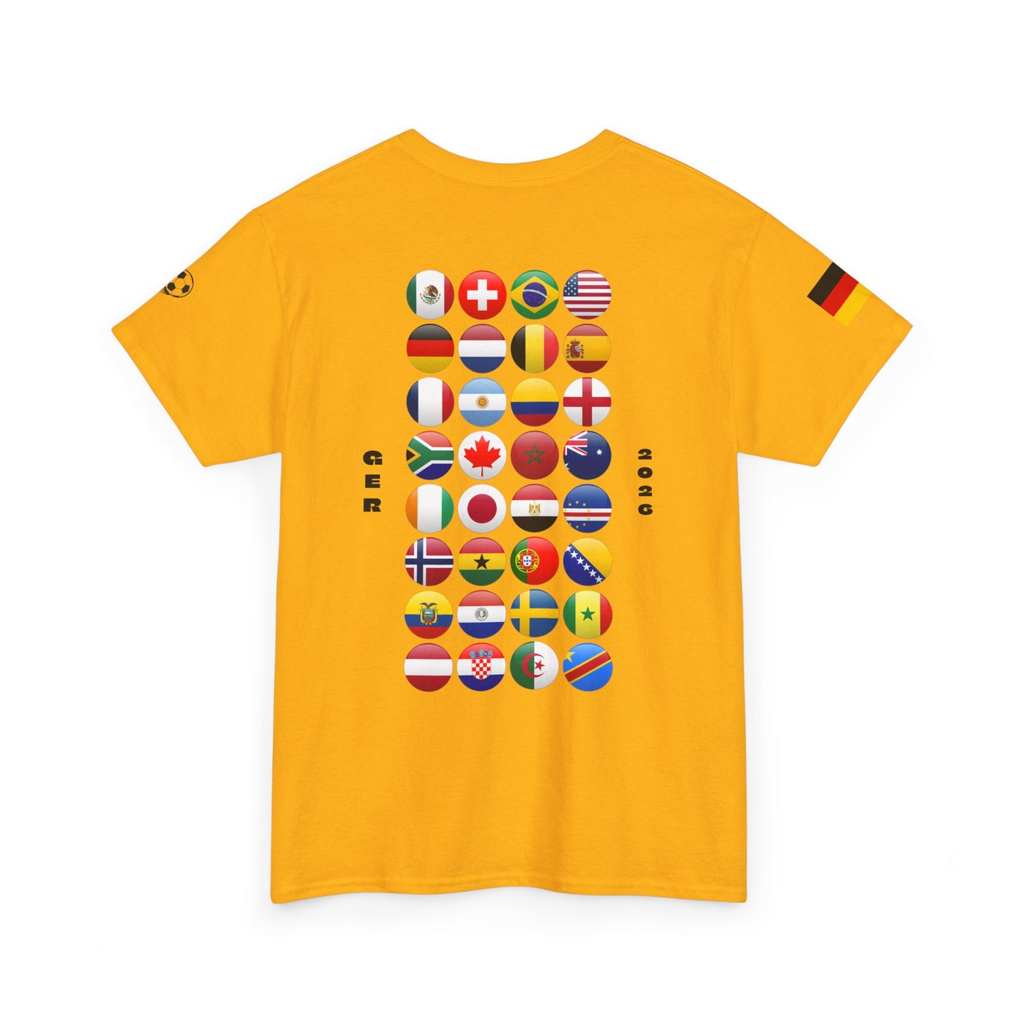 Germany Football T-Shirt - Unisex Germany Soccer Fan Tee with Flag (2026)