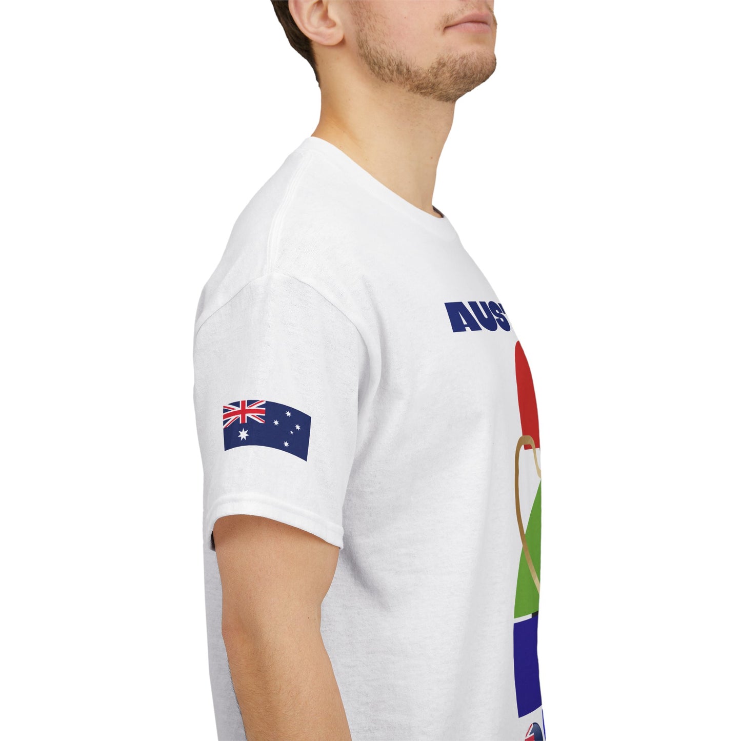 Australia Football T-Shirt - Unisex Australia Soccer Fan Tee with Flag (2026)