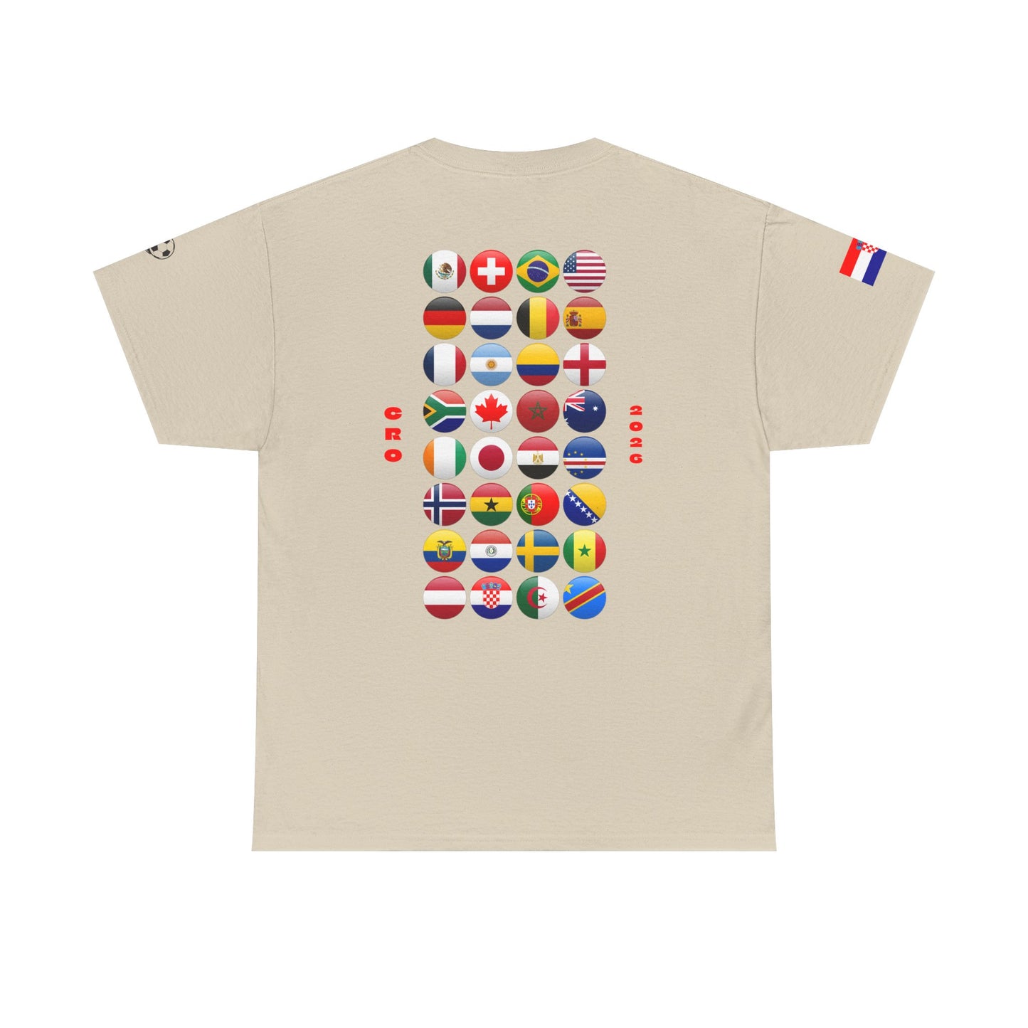 Croatia Football T-Shirt - Unisex Croatia Soccer Fan Tee with Flag (2026)