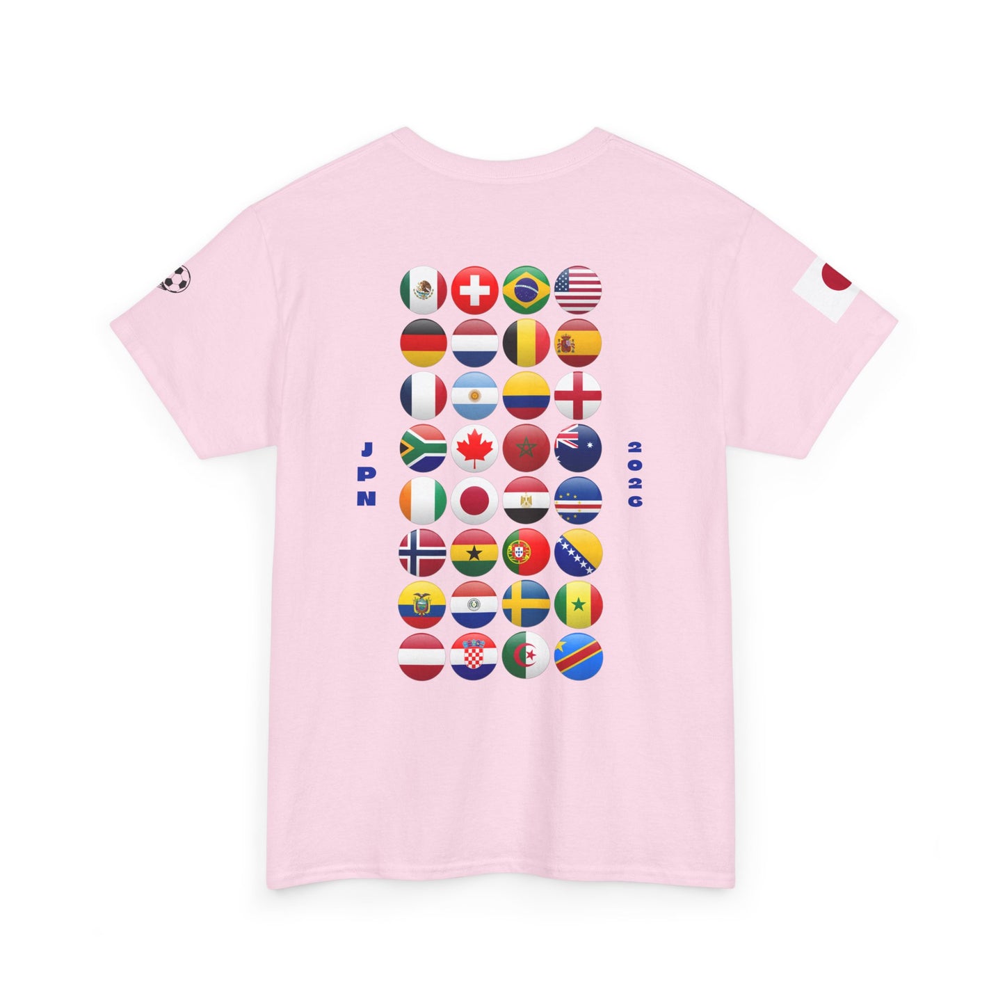 Japan Football T-Shirt - Unisex Japan Soccer Fan Tee with Flag (2026)