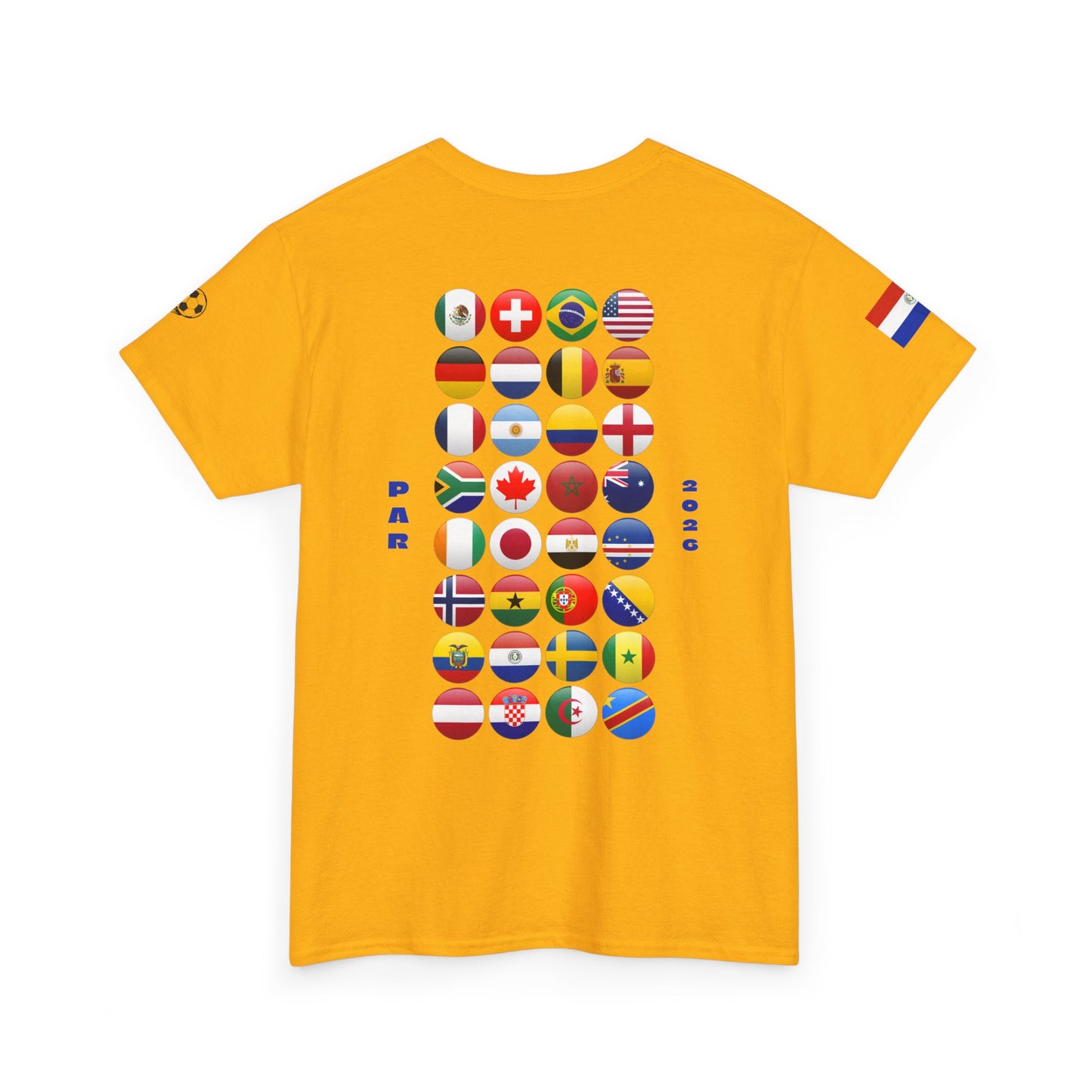 Paraguay Football T-Shirt - Unisex Paraguay Soccer Fan Tee with Flag (2026)