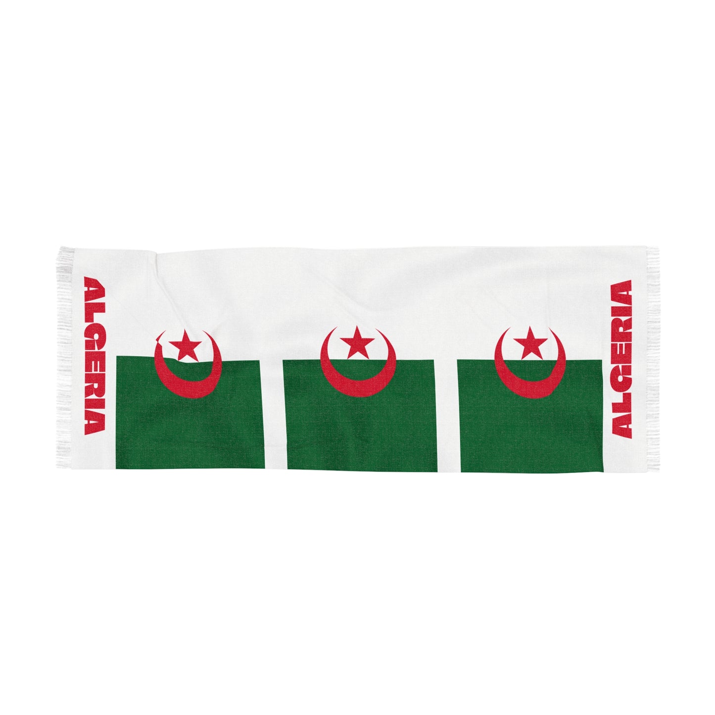 Algeria Soccer Scarf - Algeria Football Supporter Scarf with Flag (2026)