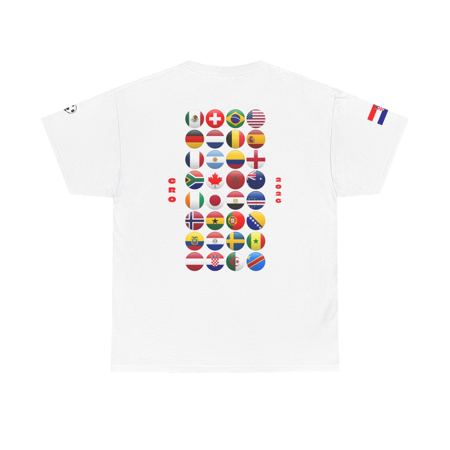 Croatia Football T-Shirt - Unisex Croatia Soccer Fan Tee with Flag (2026)