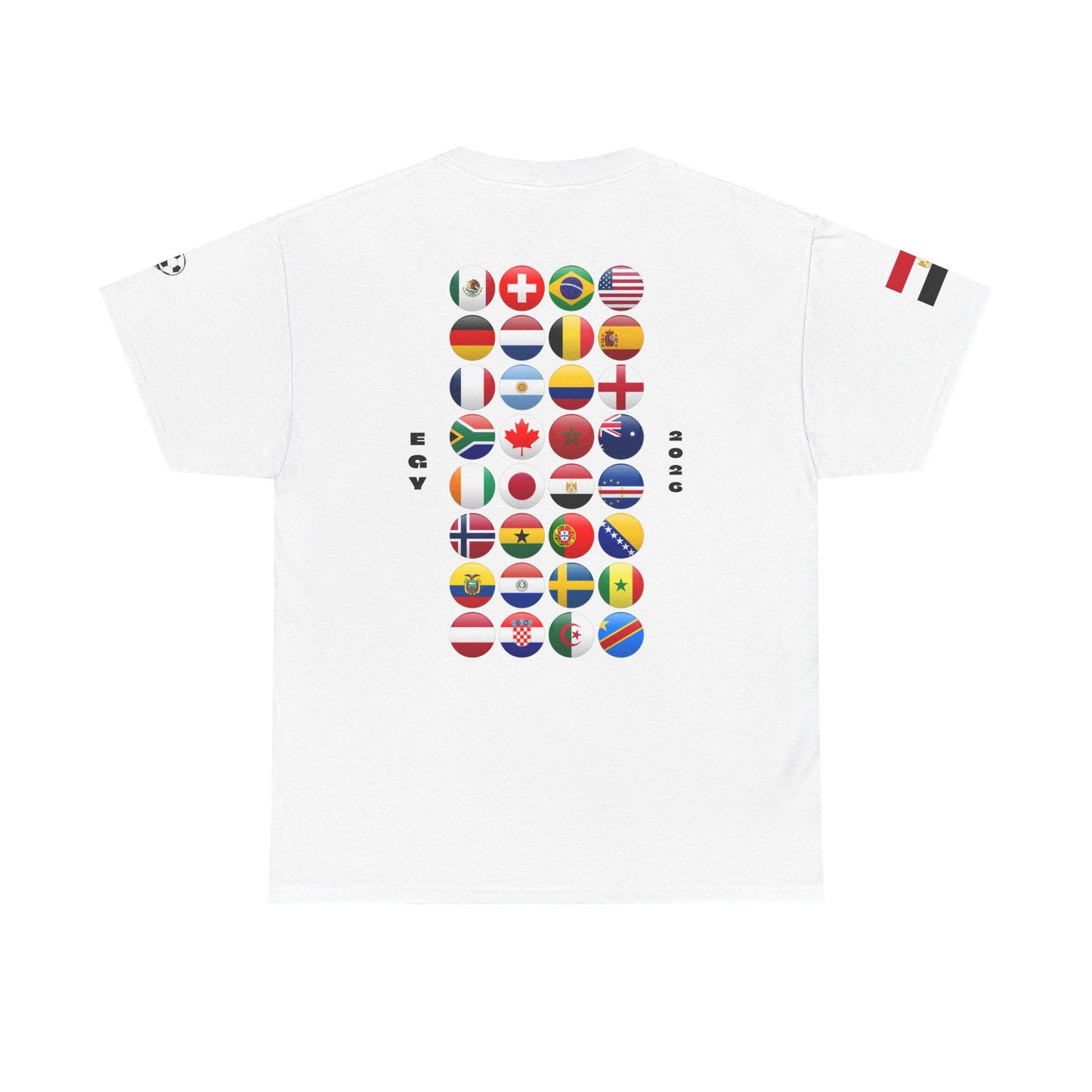 Egypt Football T-Shirt - Unisex Egypt Soccer Fan Tee with Flag (2026)