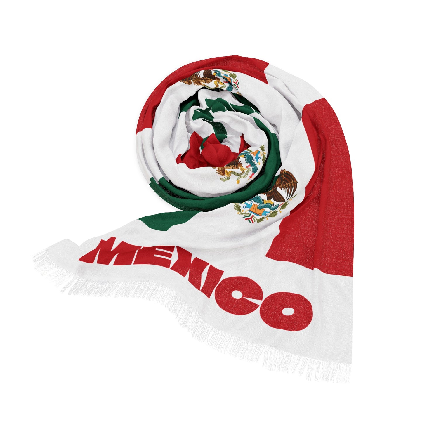 Mexico Soccer Scarf - Mexican Football Supporter Scarf with Flag (2026)