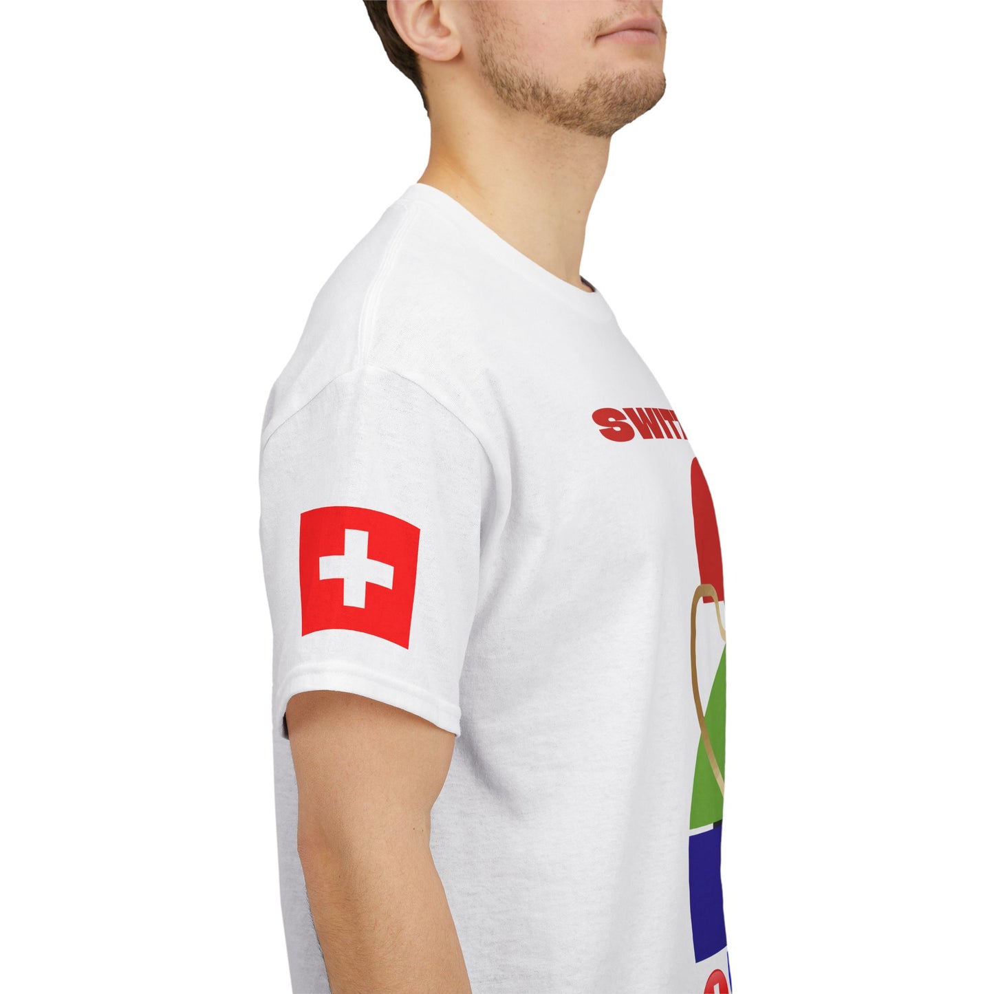 Switzerland Football T-Shirt - Unisex Switzerland Soccer Fan Tee with Flag (2026)