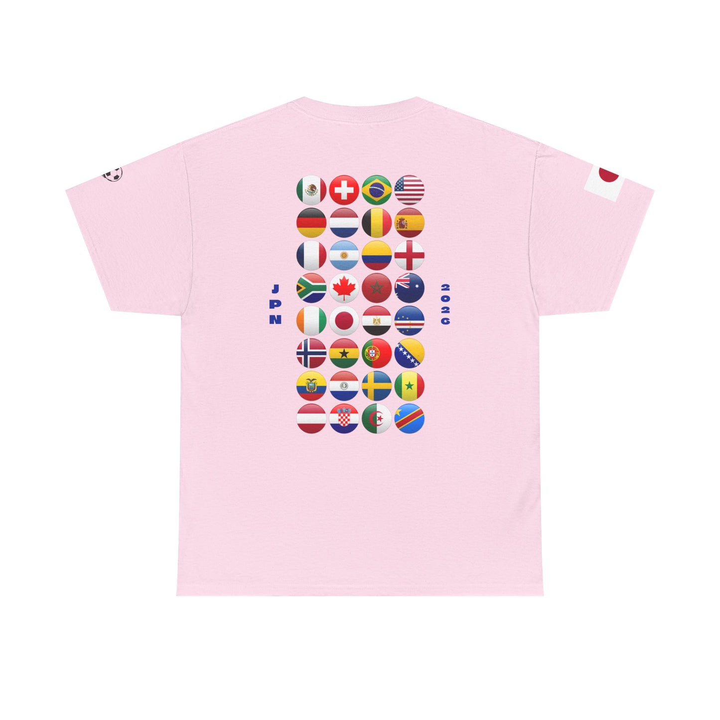 Japan Football T-Shirt - Unisex Japan Soccer Fan Tee with Flag (2026)