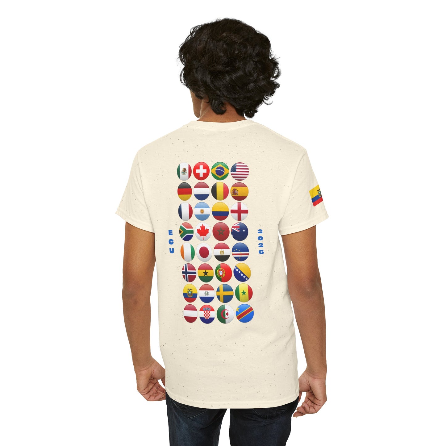 Ecuador Football T-Shirt - Unisex Ecuador Soccer Fan Tee with Flag (2026)