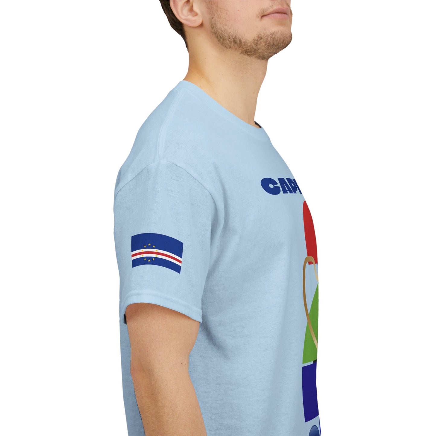 Cape Verde Football T-Shirt - Unisex Cape Verde Soccer Fan Tee with Flag (2026)