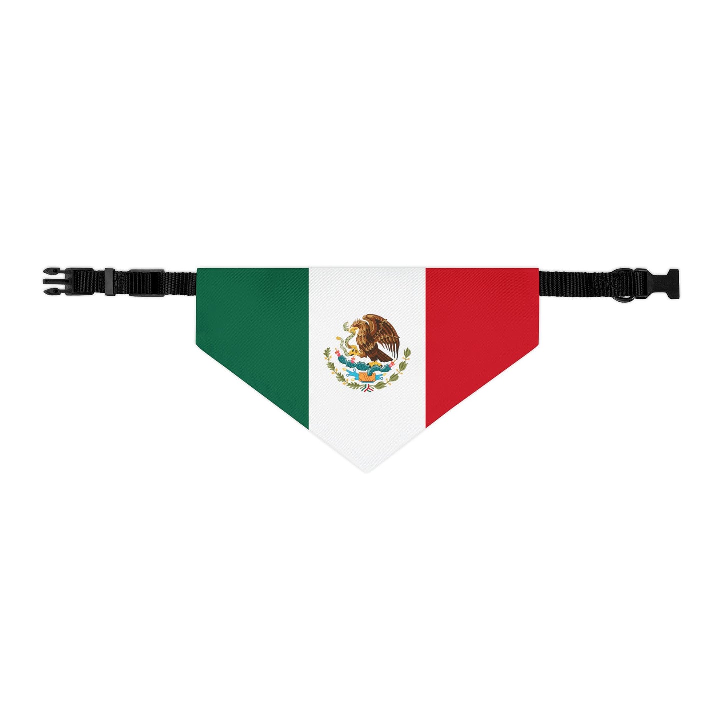 Mexico Soccer Dog Bandana — Mexican Flag Snap-On Pet Bandana, Fan Gear