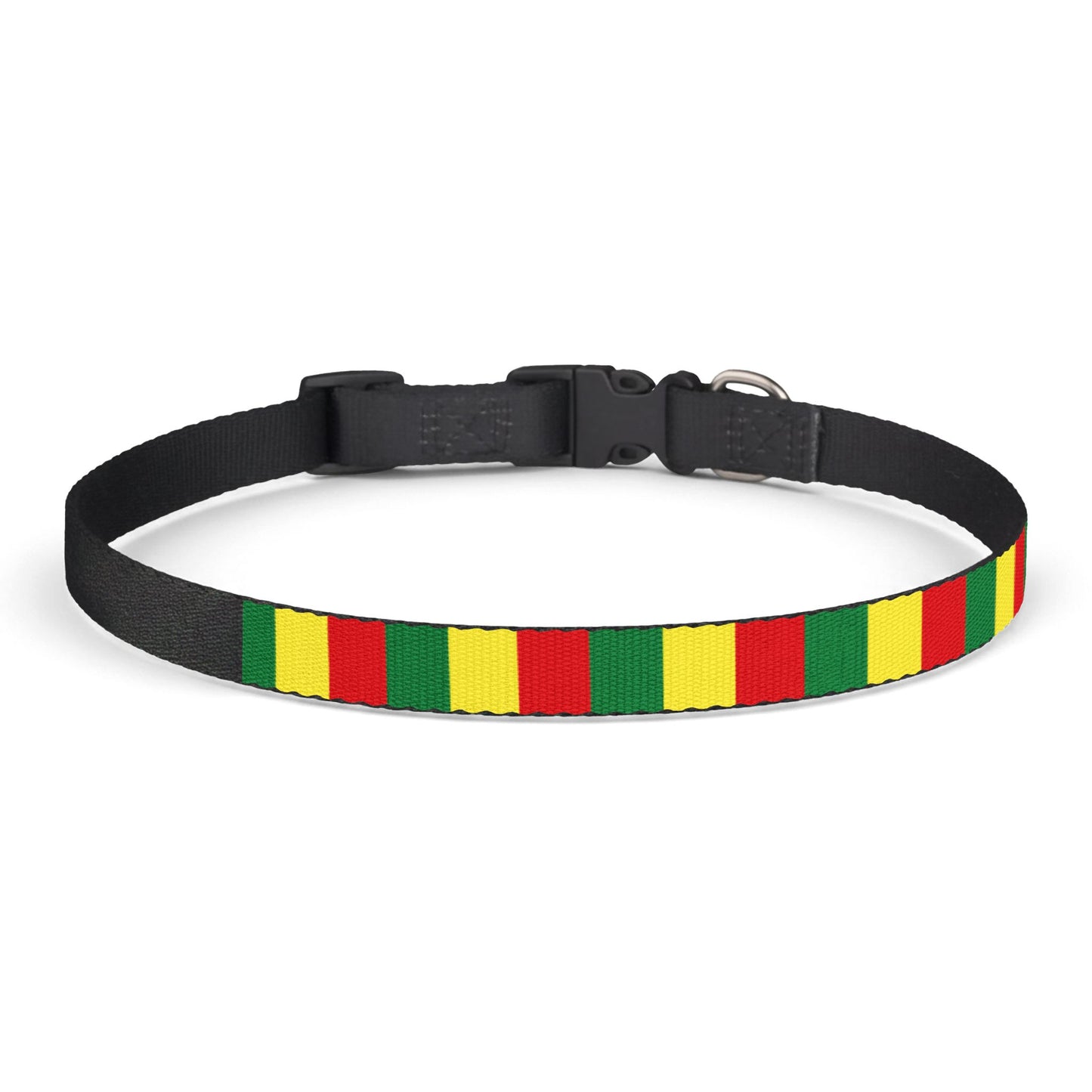 Senegal Soccer Dog Collar — Senegalese Flag Grid Clip-On Pet Collar, Fan Gear