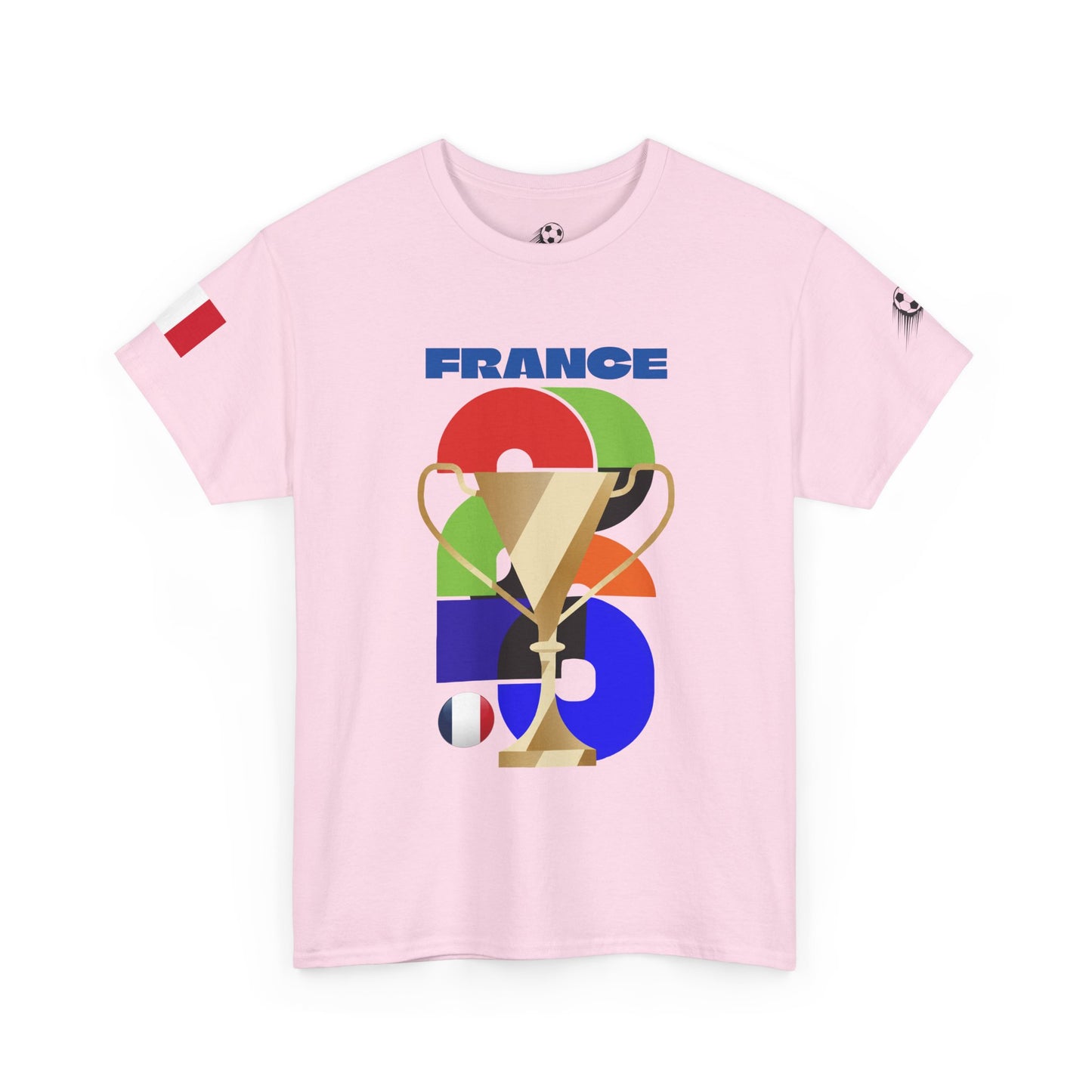 France Football T-Shirt - Unisex France Soccer Fan Tee with Flag (2026)