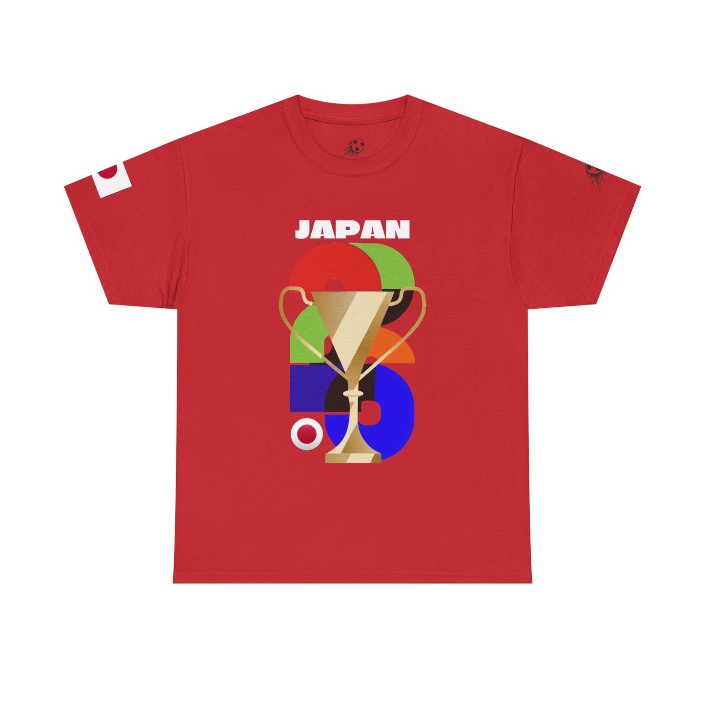Japan Football T-Shirt - Unisex Japan Soccer Fan Tee with Flag (2026)