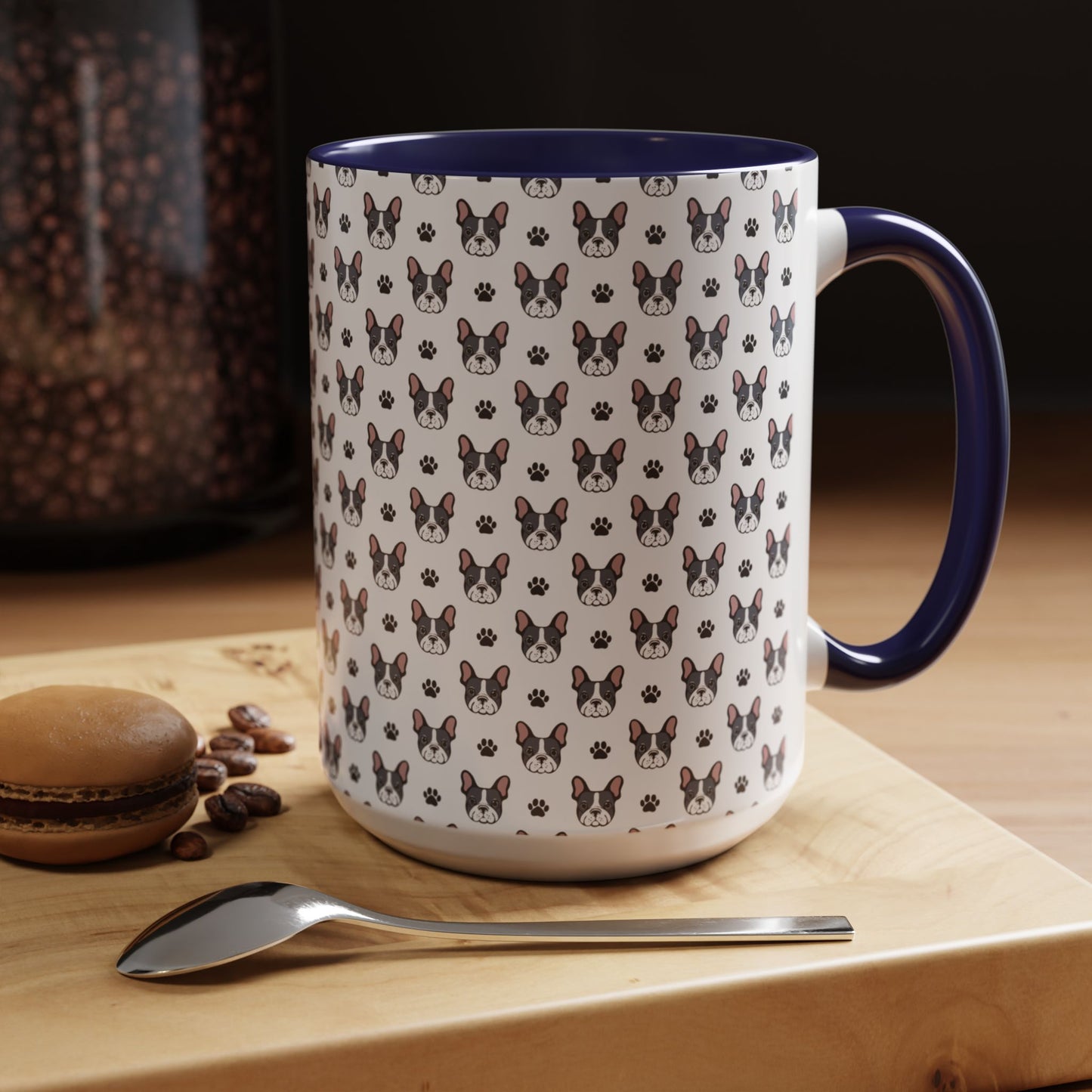 Cute French Bulldog Accent Coffee Mug | Pet Lover Gift, Animal Mug, Dog Lover Coffee Cup, Gift for Dog Owners, Frenchie Design