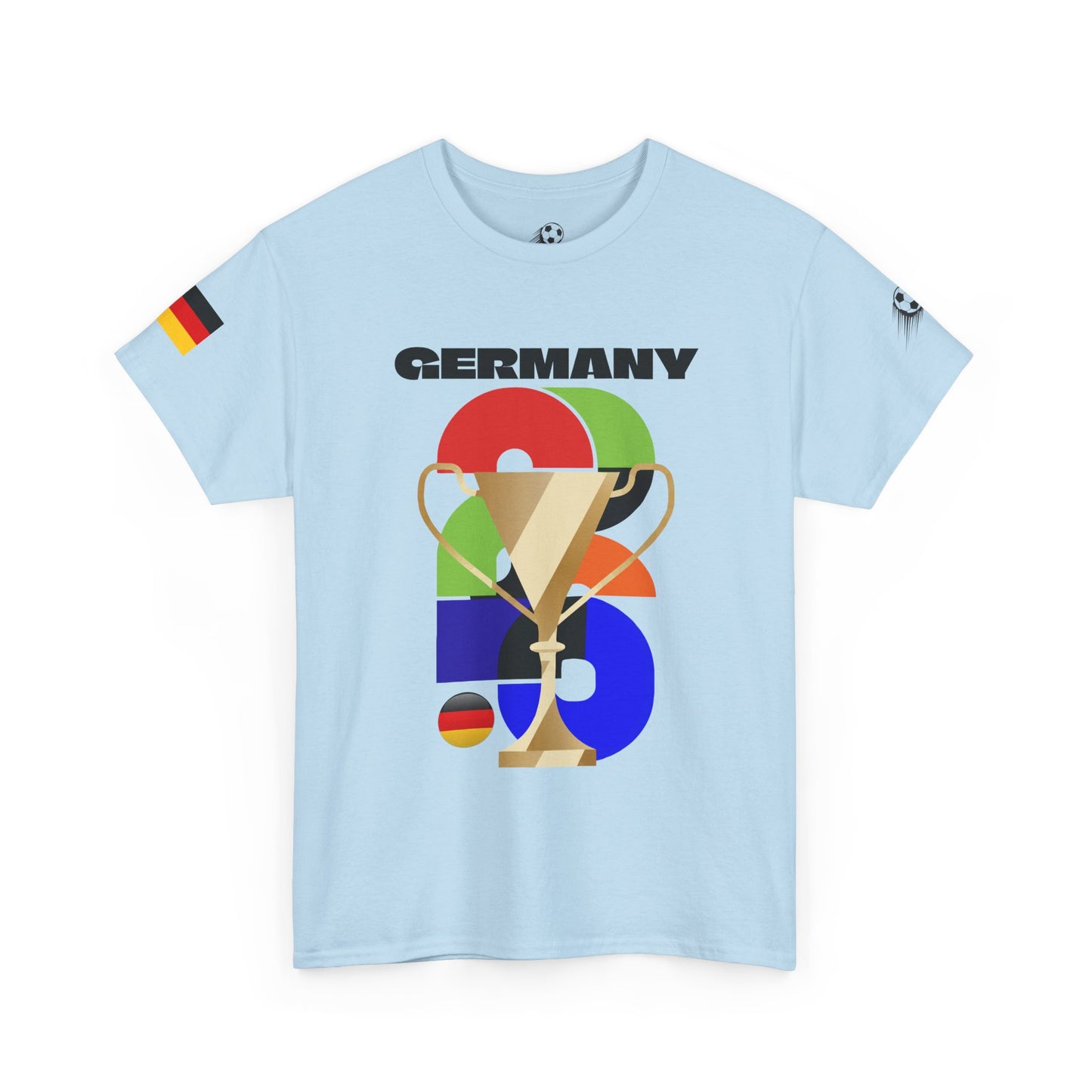 Germany Football T-Shirt - Unisex Germany Soccer Fan Tee with Flag (2026)
