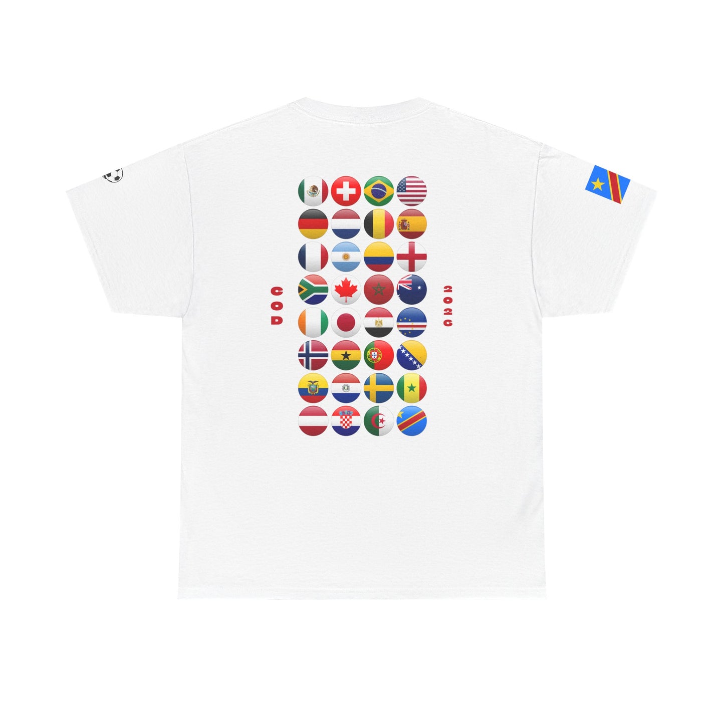 DR Congo Football T-Shirt - Unisex DR Congo Soccer Fan Tee with Flag (2026)