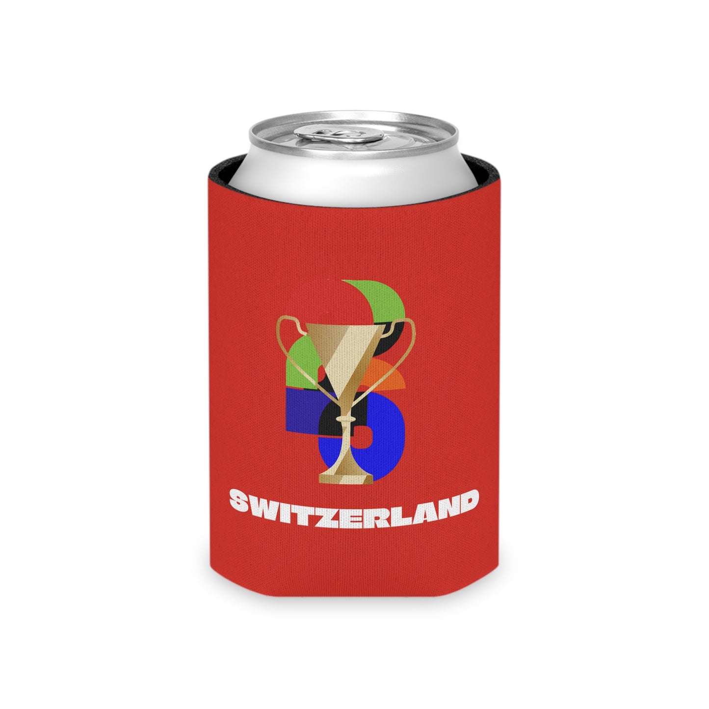 Switzerland Soccer Can Cooler - Switzerland Football Fan Koozie for Game Day (2026)