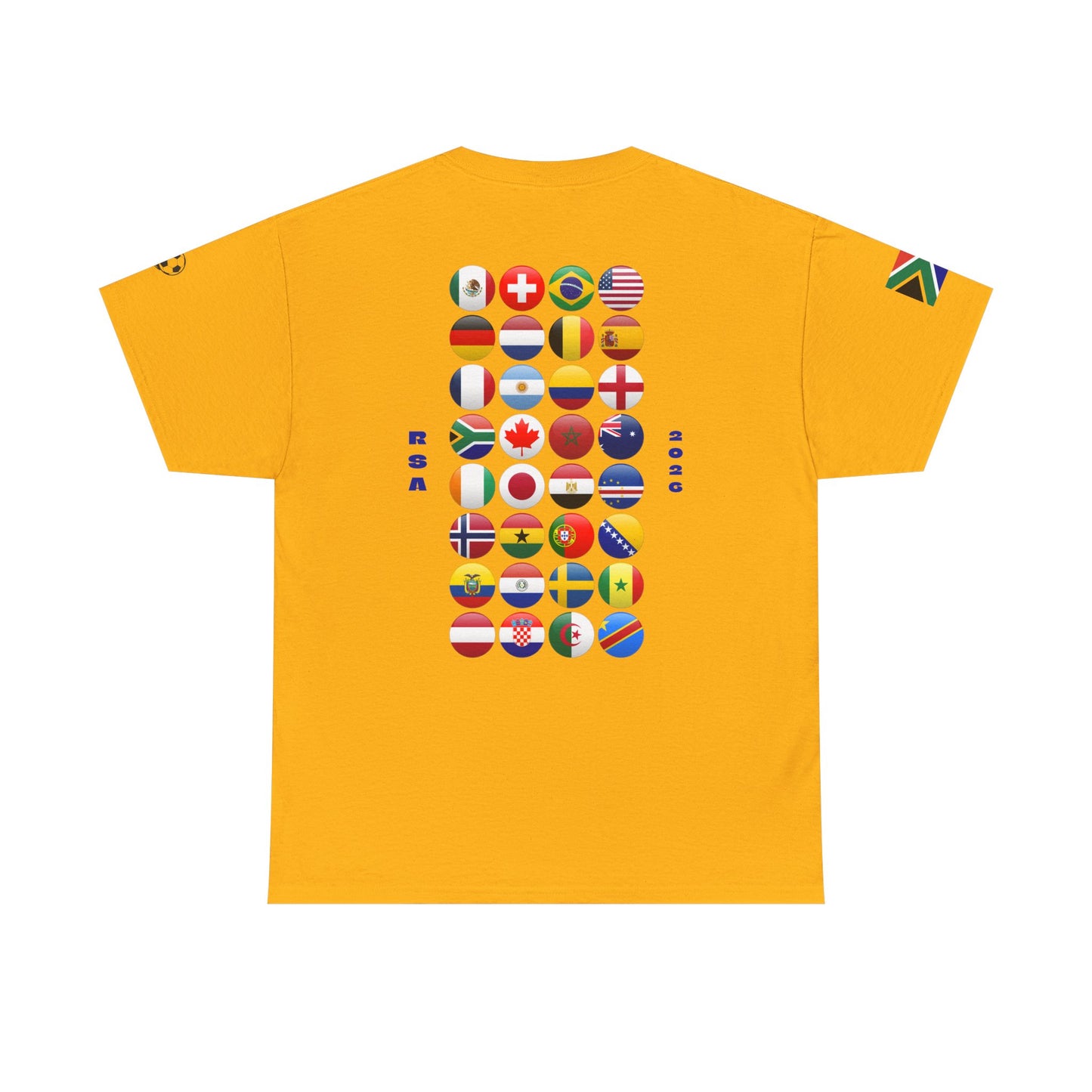 South Africa Football T-Shirt - Unisex South Africa Soccer Fan Tee with Flag (2026)