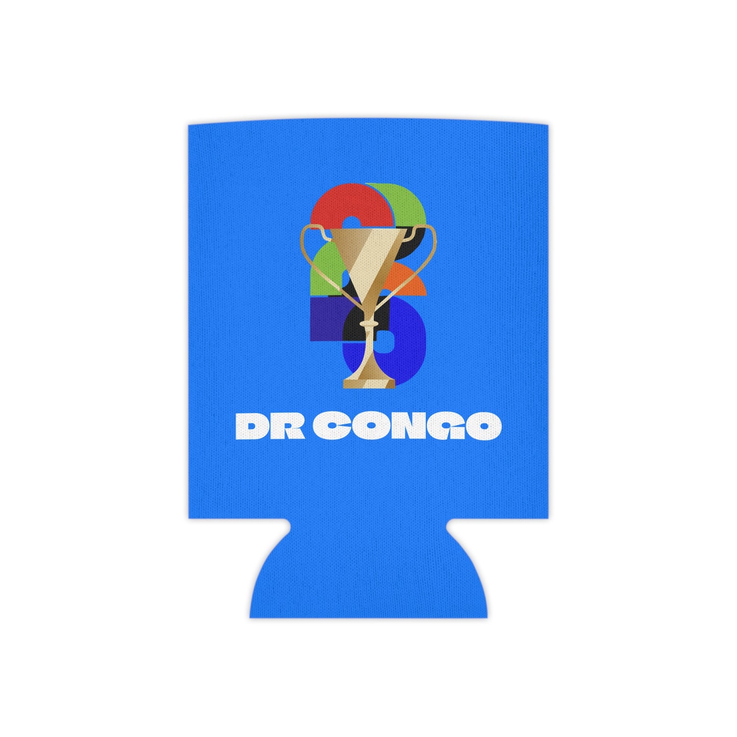 DR Congo Soccer Can Cooler - DR Congo Football Fan Koozie for Game Day (2026)