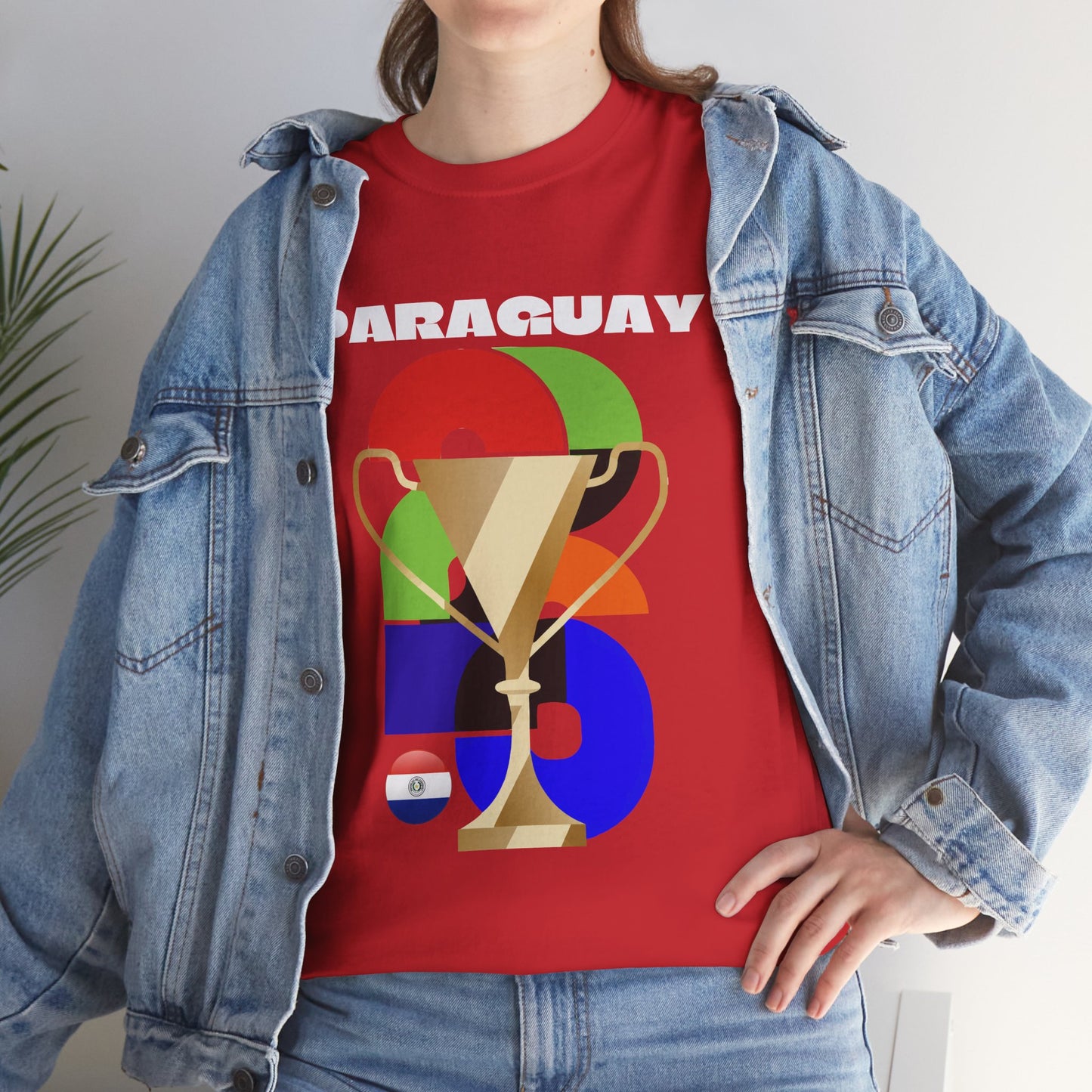 Paraguay Football T-Shirt - Unisex Paraguay Soccer Fan Tee with Flag (2026)