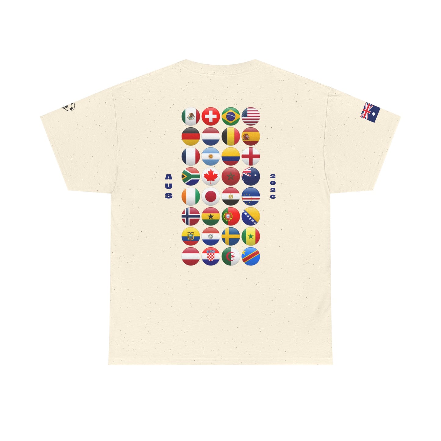 Australia Football T-Shirt - Unisex Australia Soccer Fan Tee with Flag (2026)