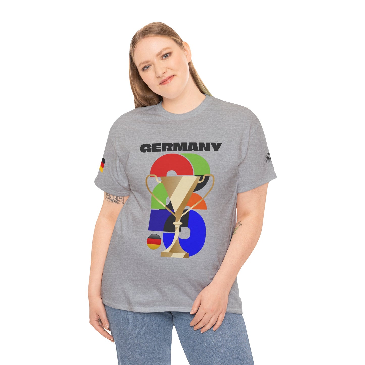 Germany Football T-Shirt - Unisex Germany Soccer Fan Tee with Flag (2026)