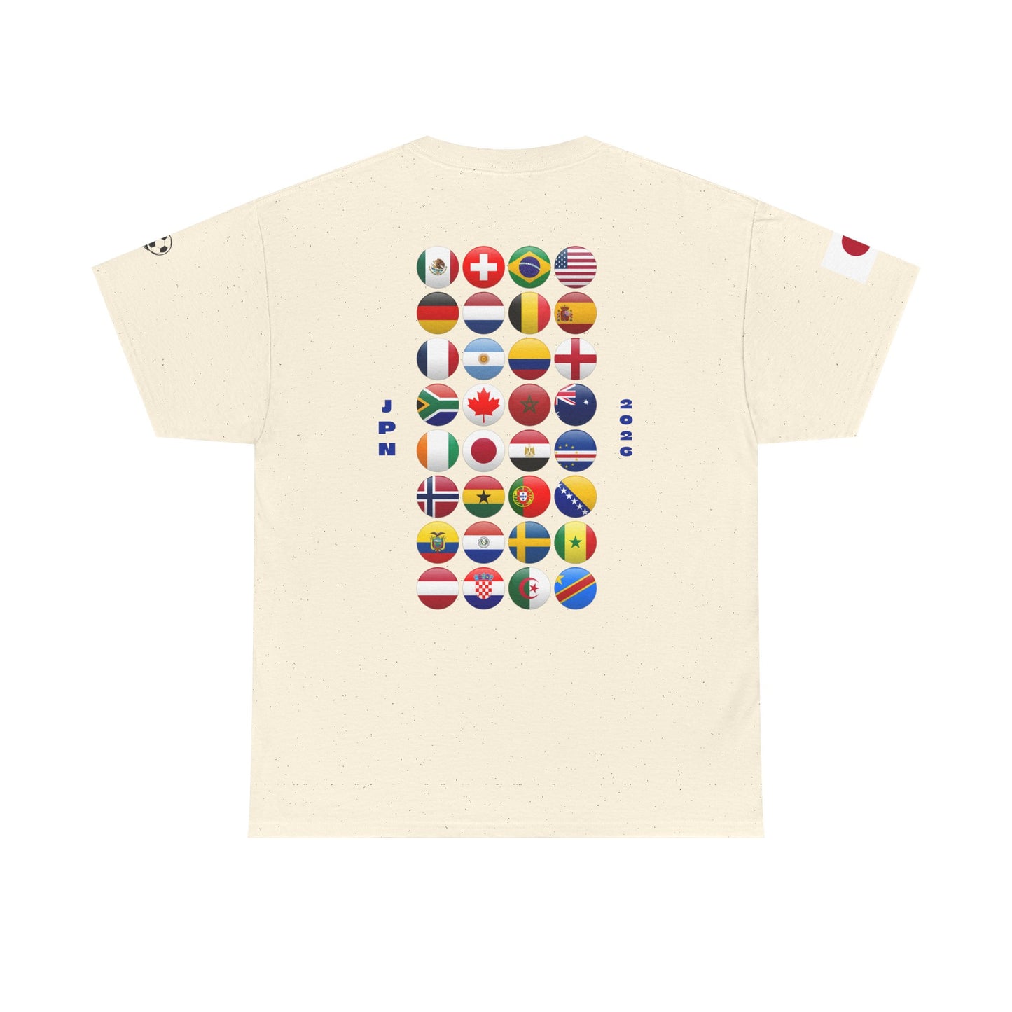 Japan Football T-Shirt - Unisex Japan Soccer Fan Tee with Flag (2026)