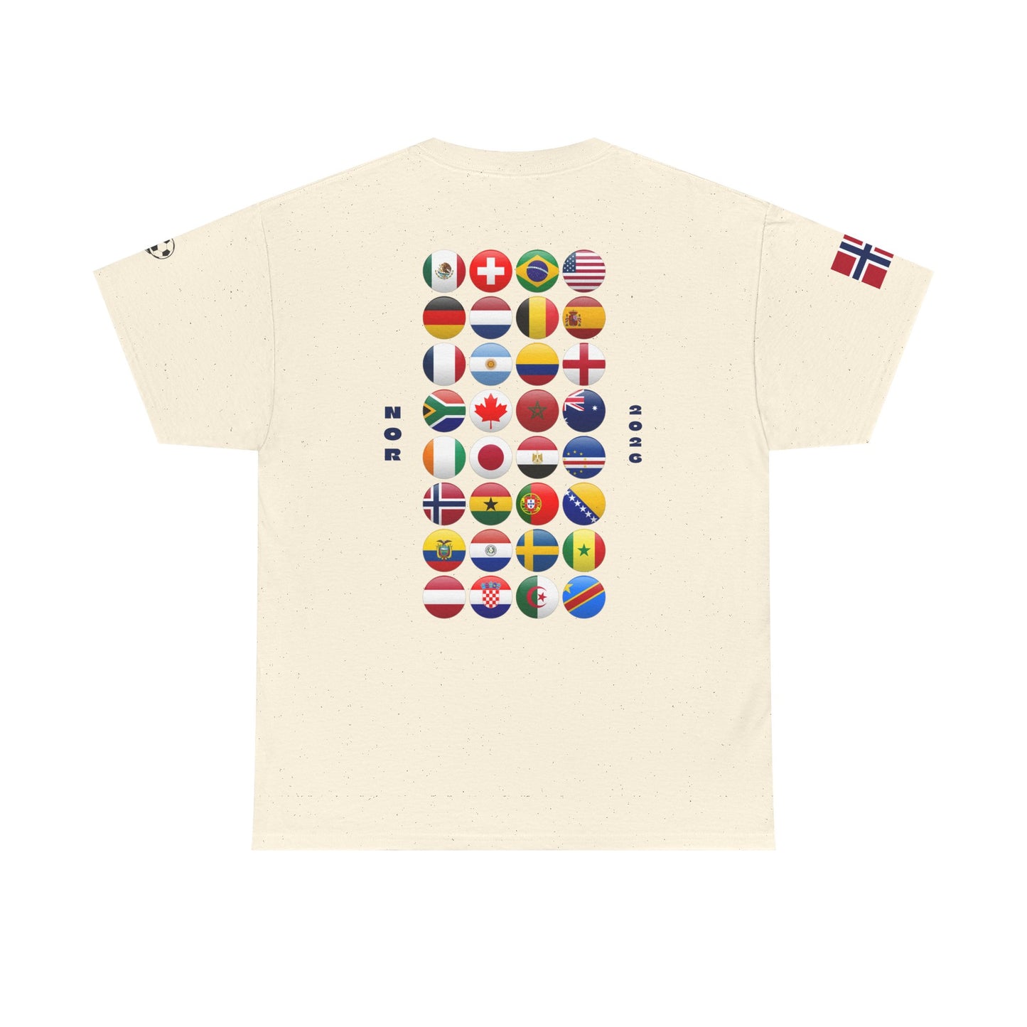 Norway Football T-Shirt - Unisex Norway Soccer Fan Tee with Flag (2026)