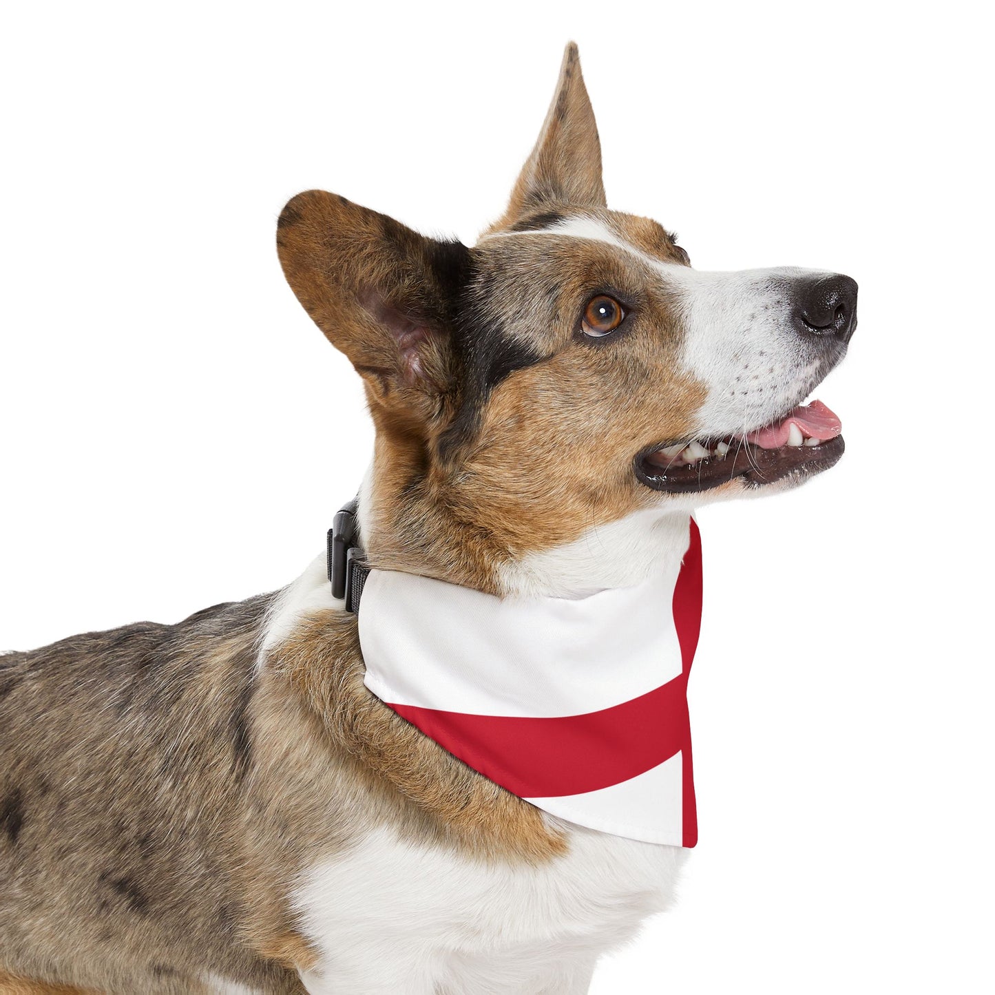 England Soccer Dog Bandana — English Flag Snap-On Pet Bandana, Fan Gear