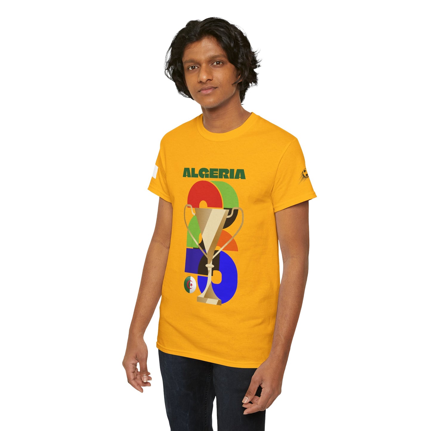 Algeria Football T-Shirt - Unisex Algeria Soccer Fan Tee with Flag (2026)