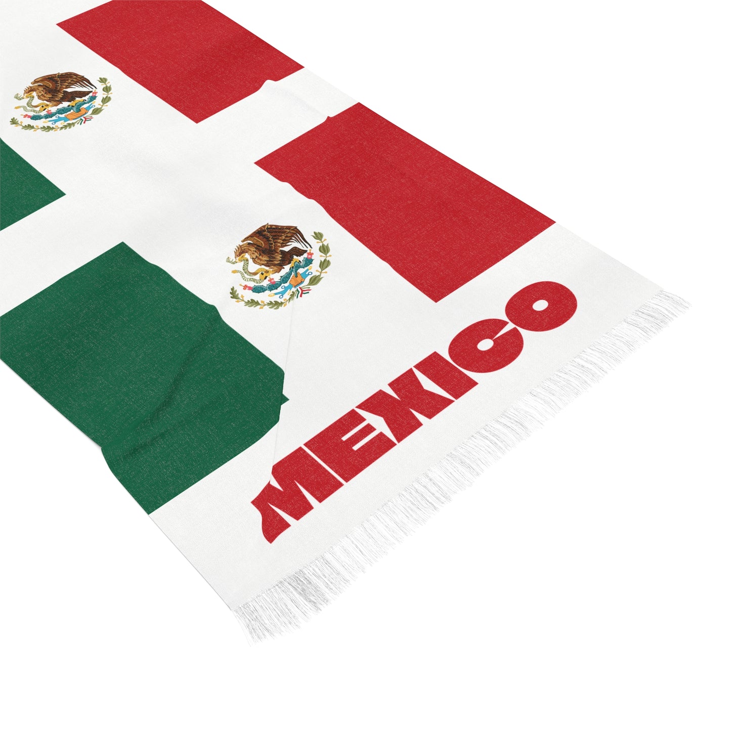 Mexico Soccer Scarf - Mexican Football Supporter Scarf with Flag (2026)