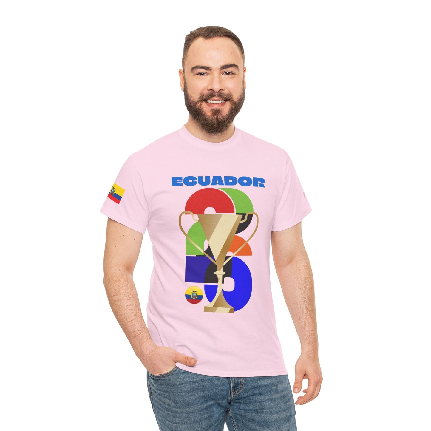 Ecuador Football T-Shirt - Unisex Ecuador Soccer Fan Tee with Flag (2026)