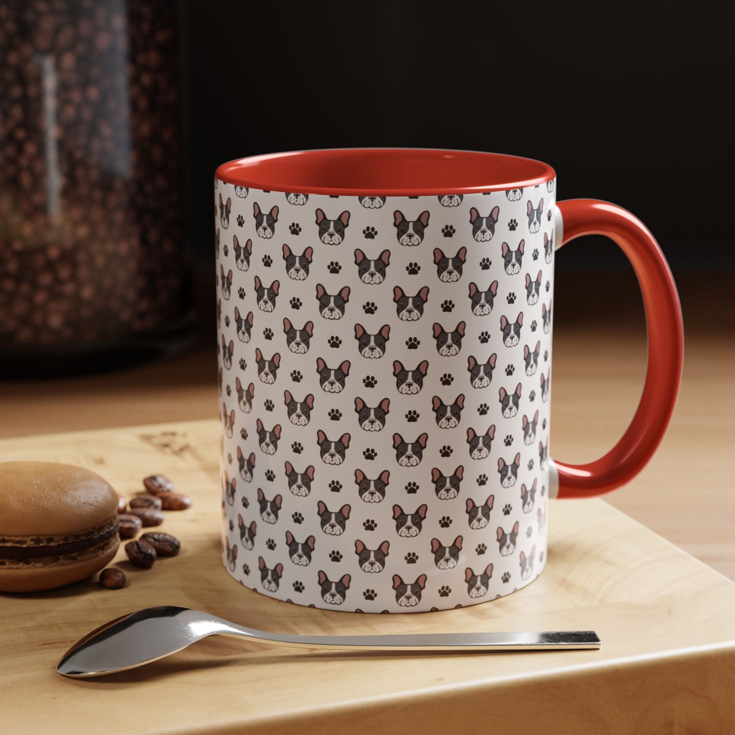 Cute French Bulldog Accent Coffee Mug | Pet Lover Gift, Animal Mug, Dog Lover Coffee Cup, Gift for Dog Owners, Frenchie Design