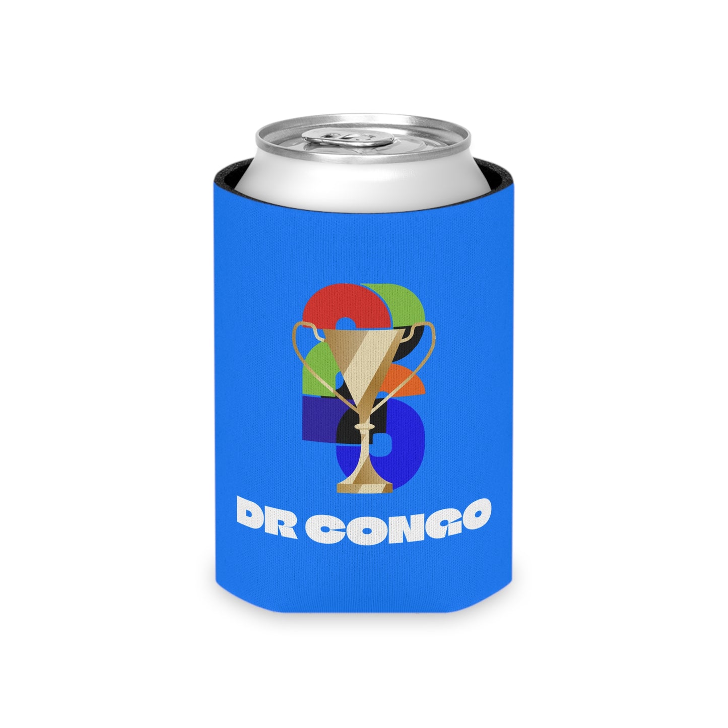 DR Congo Soccer Can Cooler - DR Congo Football Fan Koozie for Game Day (2026)