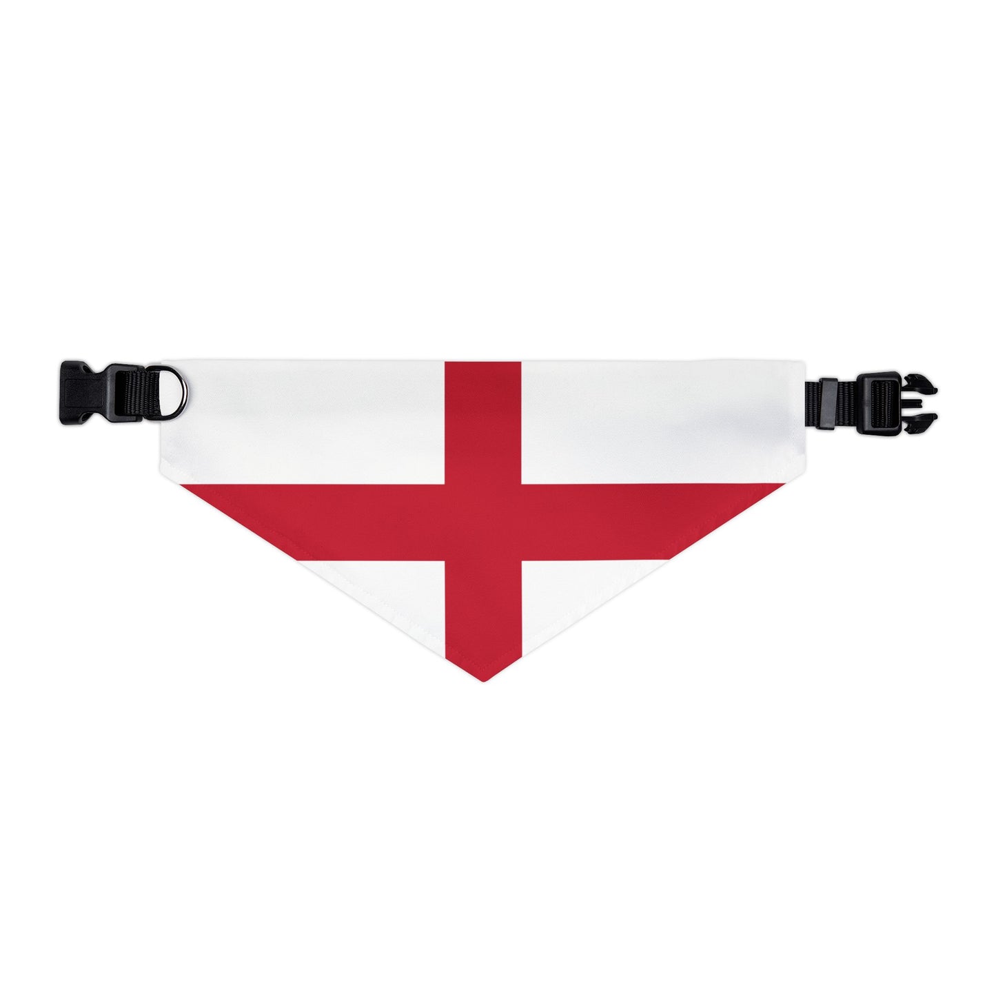 England Soccer Dog Bandana — English Flag Snap-On Pet Bandana, Fan Gear