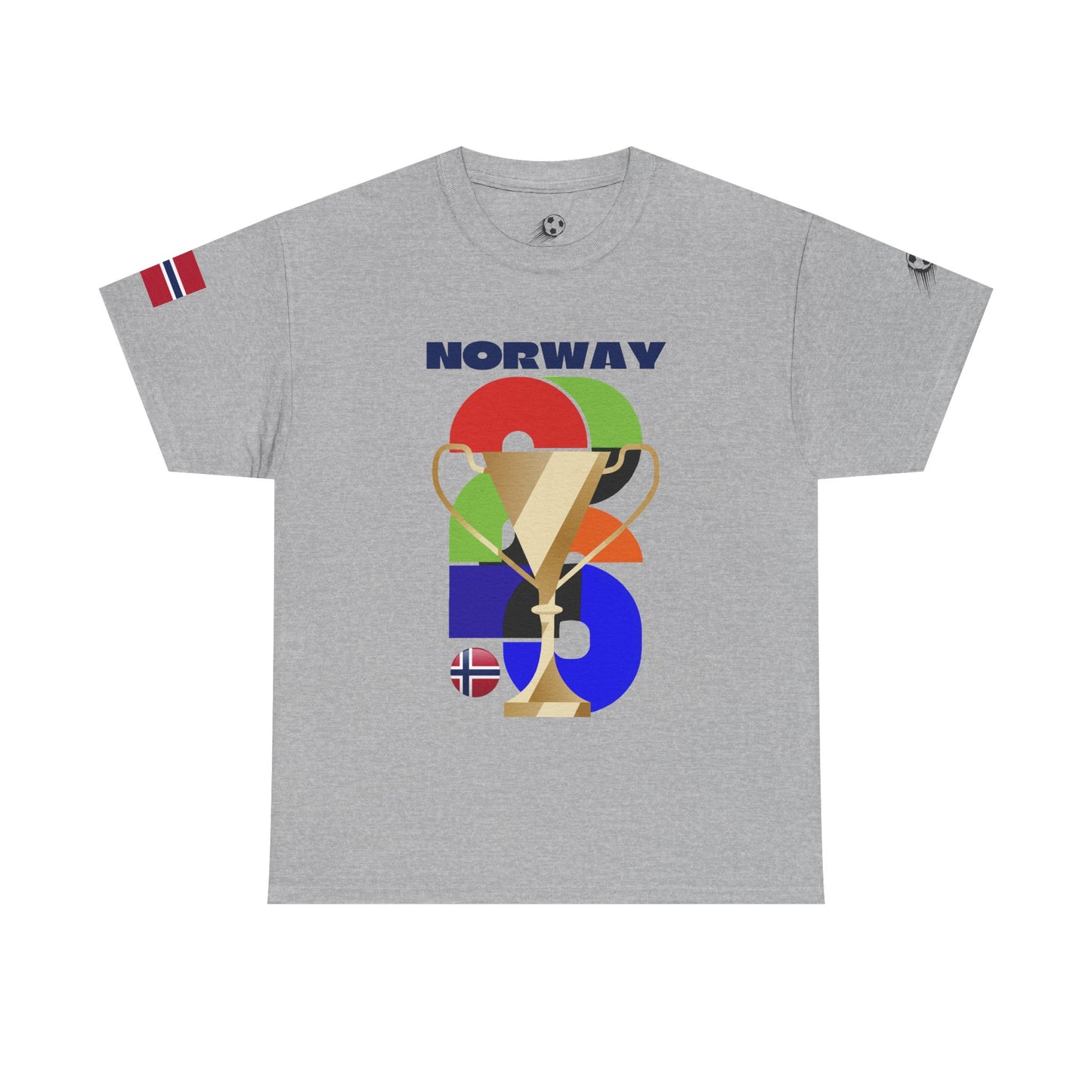 Norway Football T-Shirt - Unisex Norway Soccer Fan Tee with Flag (2026)