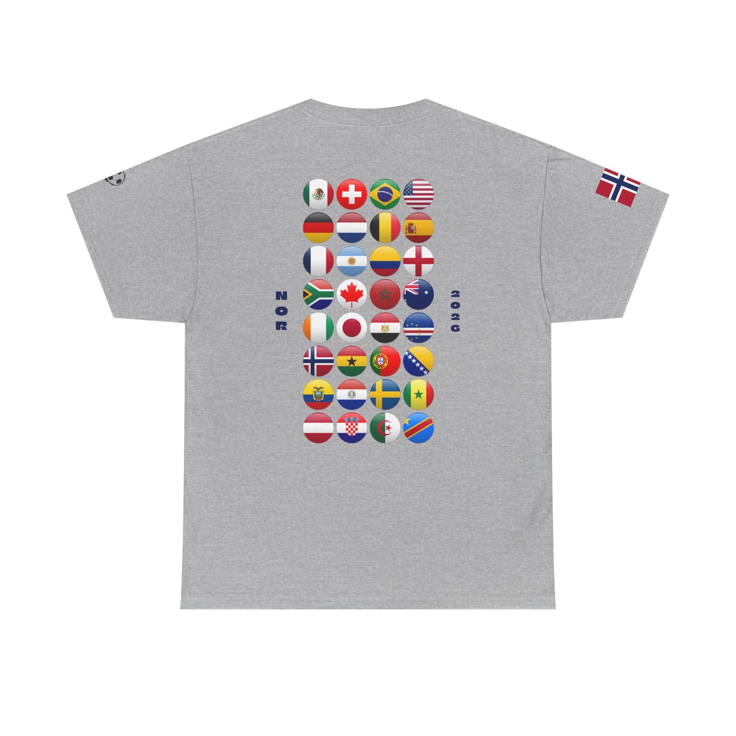 Norway Football T-Shirt - Unisex Norway Soccer Fan Tee with Flag (2026)