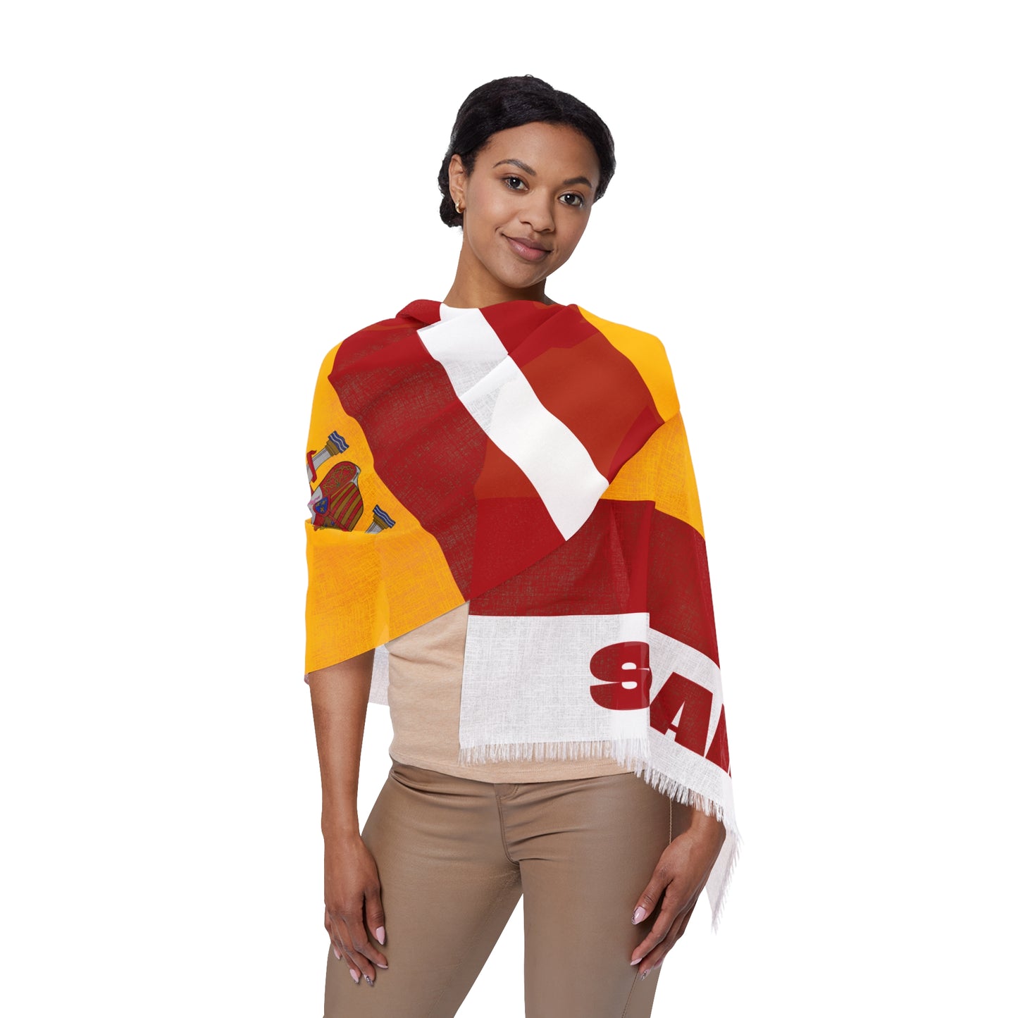Spain Soccer Scarf - Spain Football Supporter Scarf with Flag (2026)