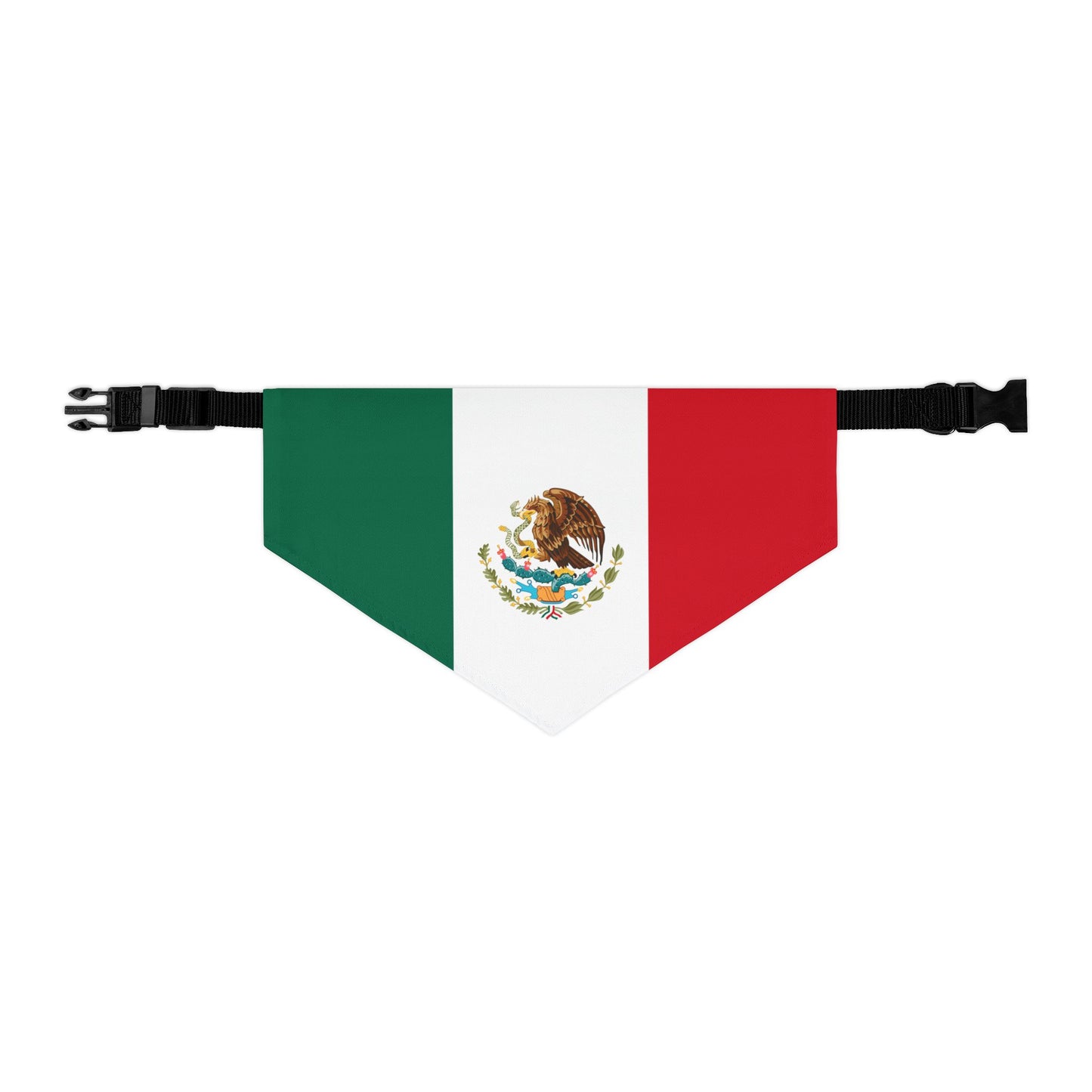 Mexico Soccer Dog Bandana — Mexican Flag Snap-On Pet Bandana, Fan Gear